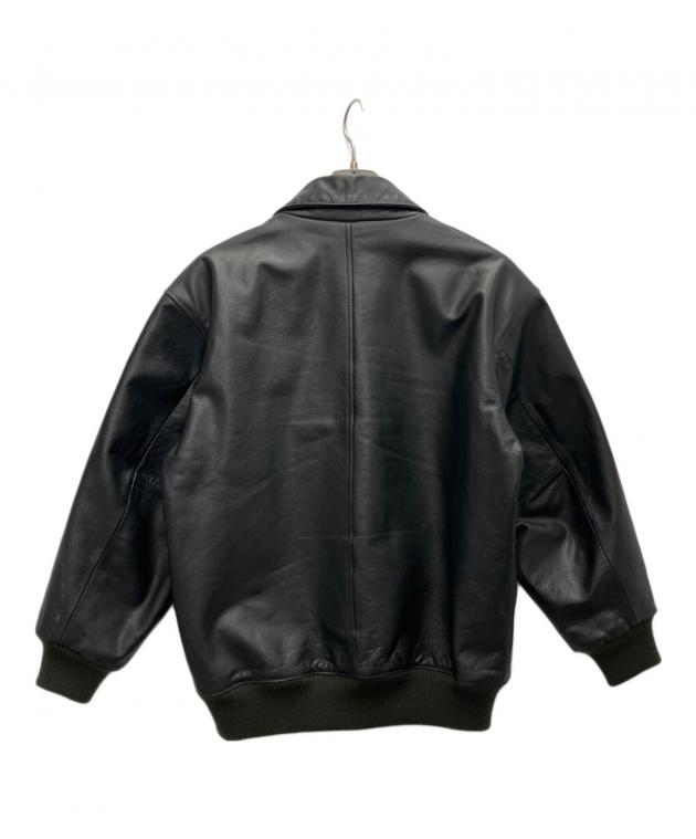 中古・古着通販】GAP (ギャップ) レザージャケット ブラック サイズ