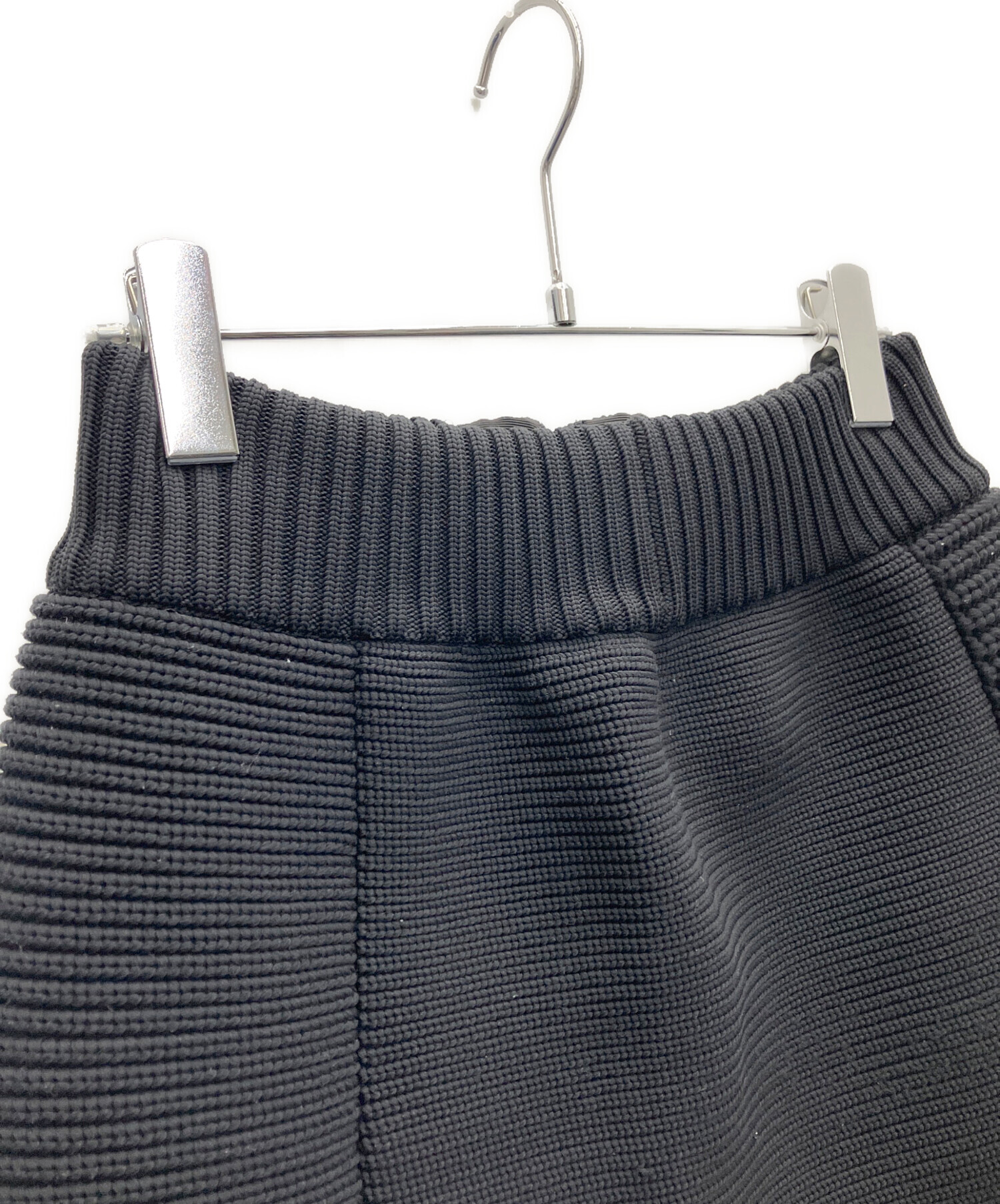 中古・古着通販】sacai (サカイ) ニットスカート ブラック サイズ