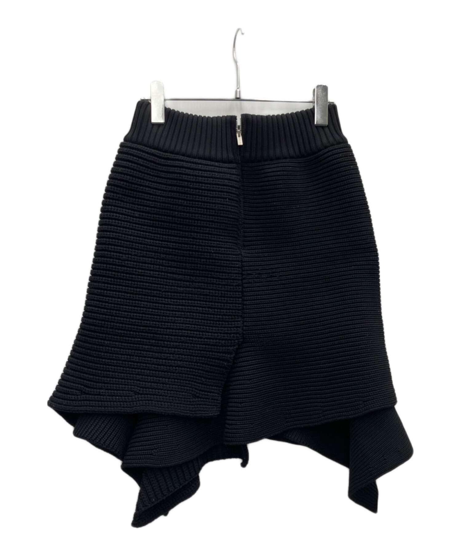中古・古着通販】sacai (サカイ) ニットスカート ブラック サイズ