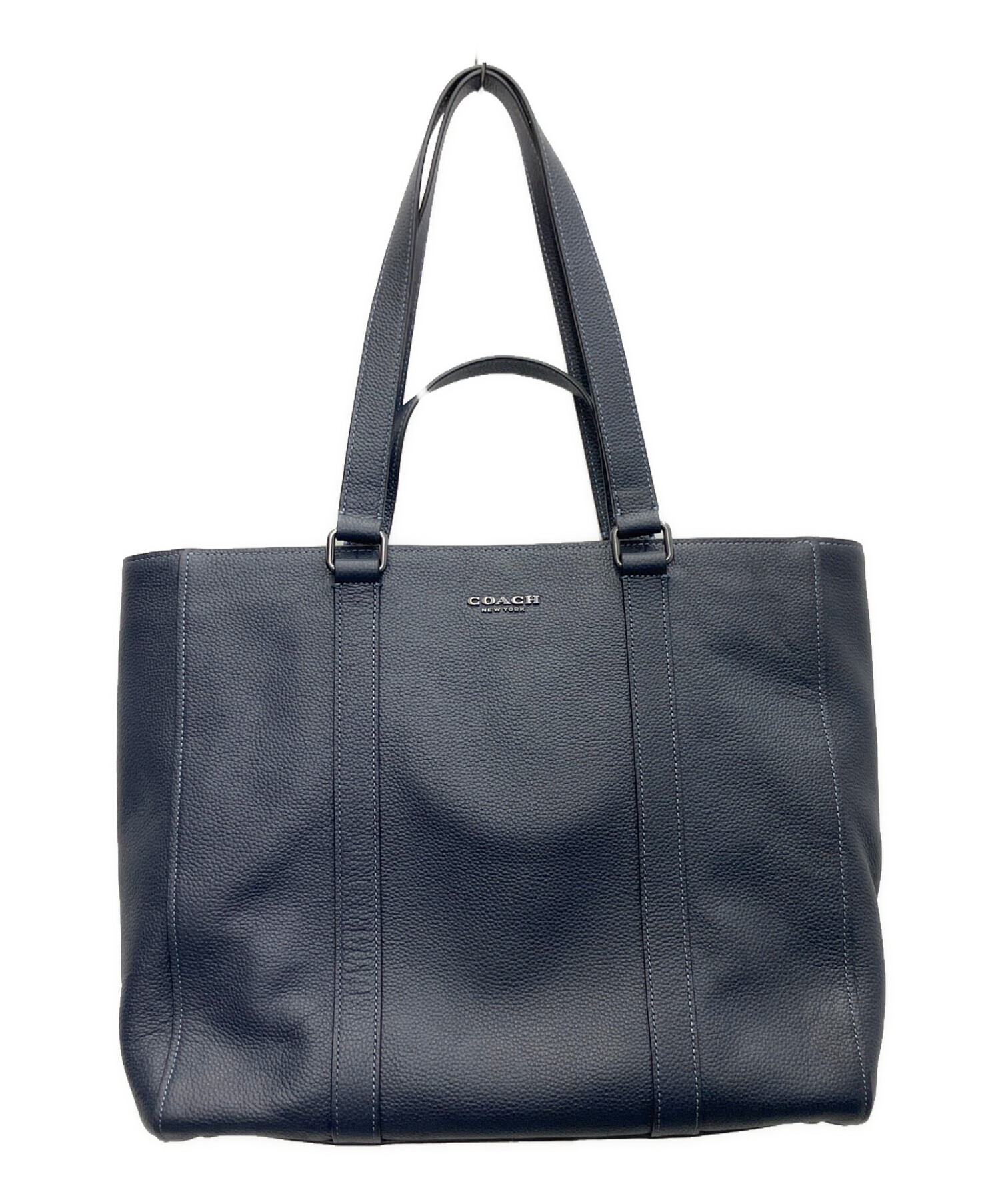 中古・古着通販】COACH (コーチ) ダブルハンドル トート ネイビー
