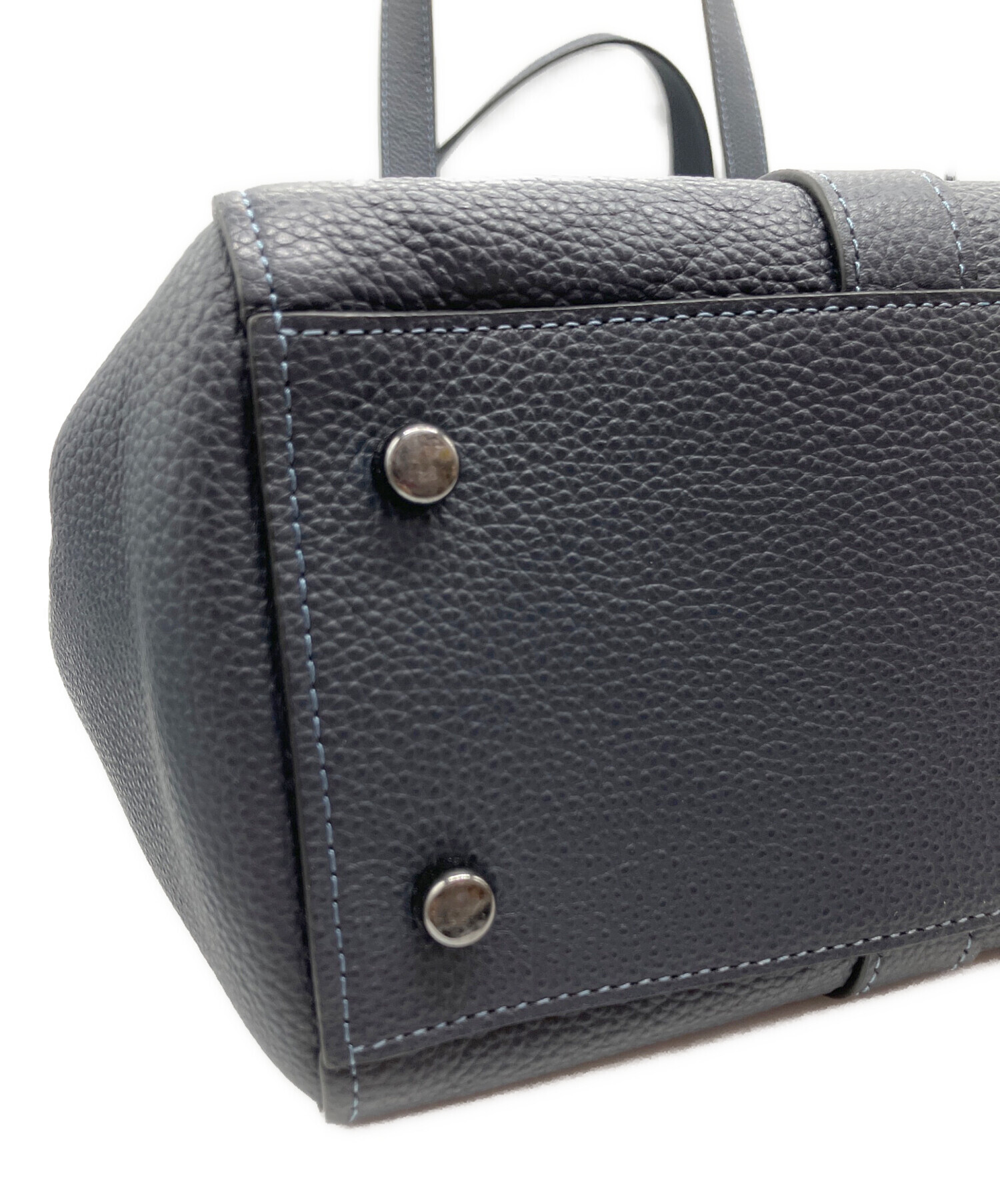 中古・古着通販】COACH (コーチ) ダブルハンドル トート ネイビー