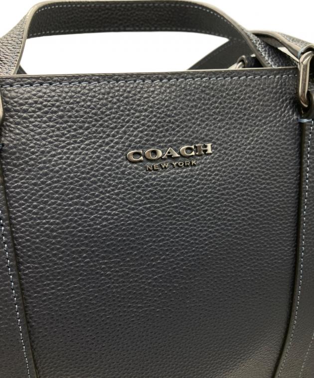 中古・古着通販】COACH (コーチ) ダブルハンドル トート ネイビー
