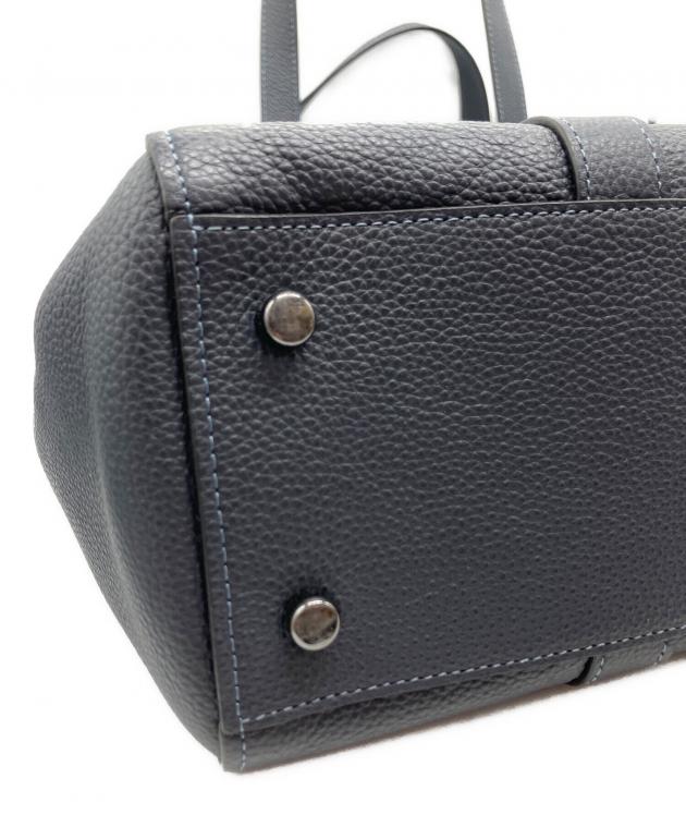 中古・古着通販】COACH (コーチ) ダブルハンドル トート ネイビー