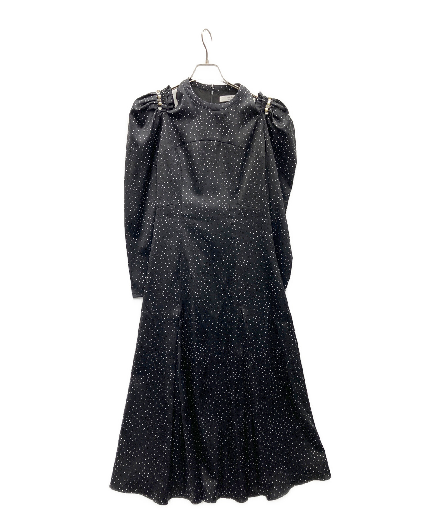 中古・古着通販】HER LIP TO (ハーリップトゥ) 長袖ワンピース 