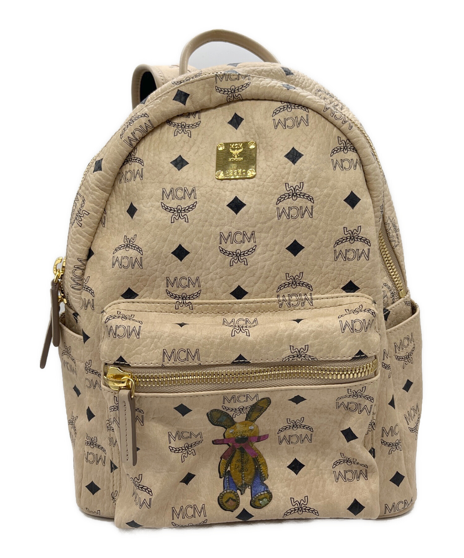 MCM リュック ベージュ 中古・古着通販】MCM (エムシーエム) リュック ベージュ｜ブランド