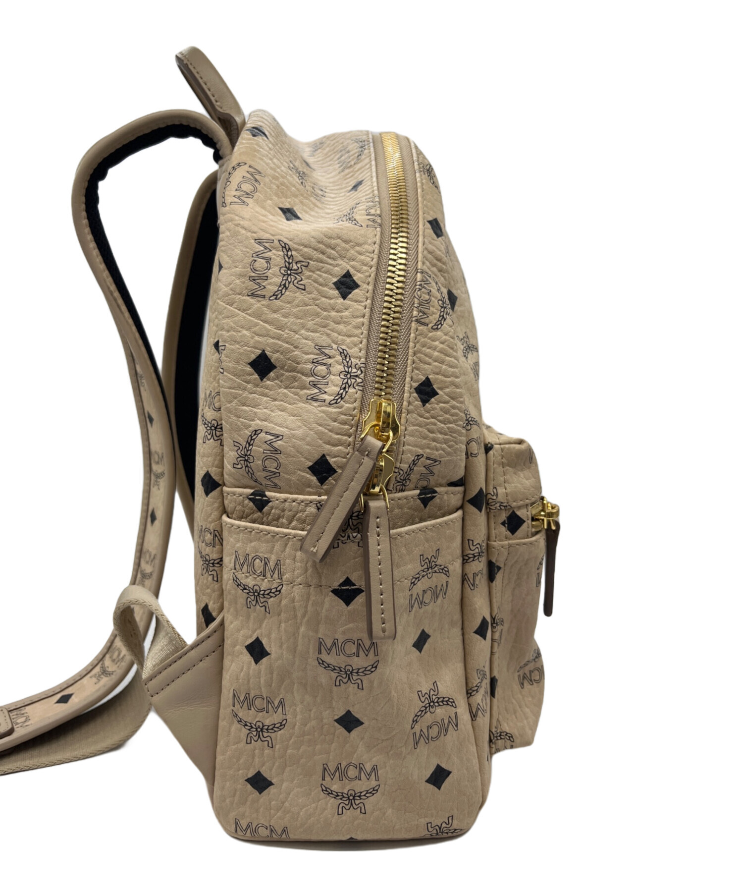 中古・古着通販】MCM (エムシーエム) リュック ベージュ｜ブランド 