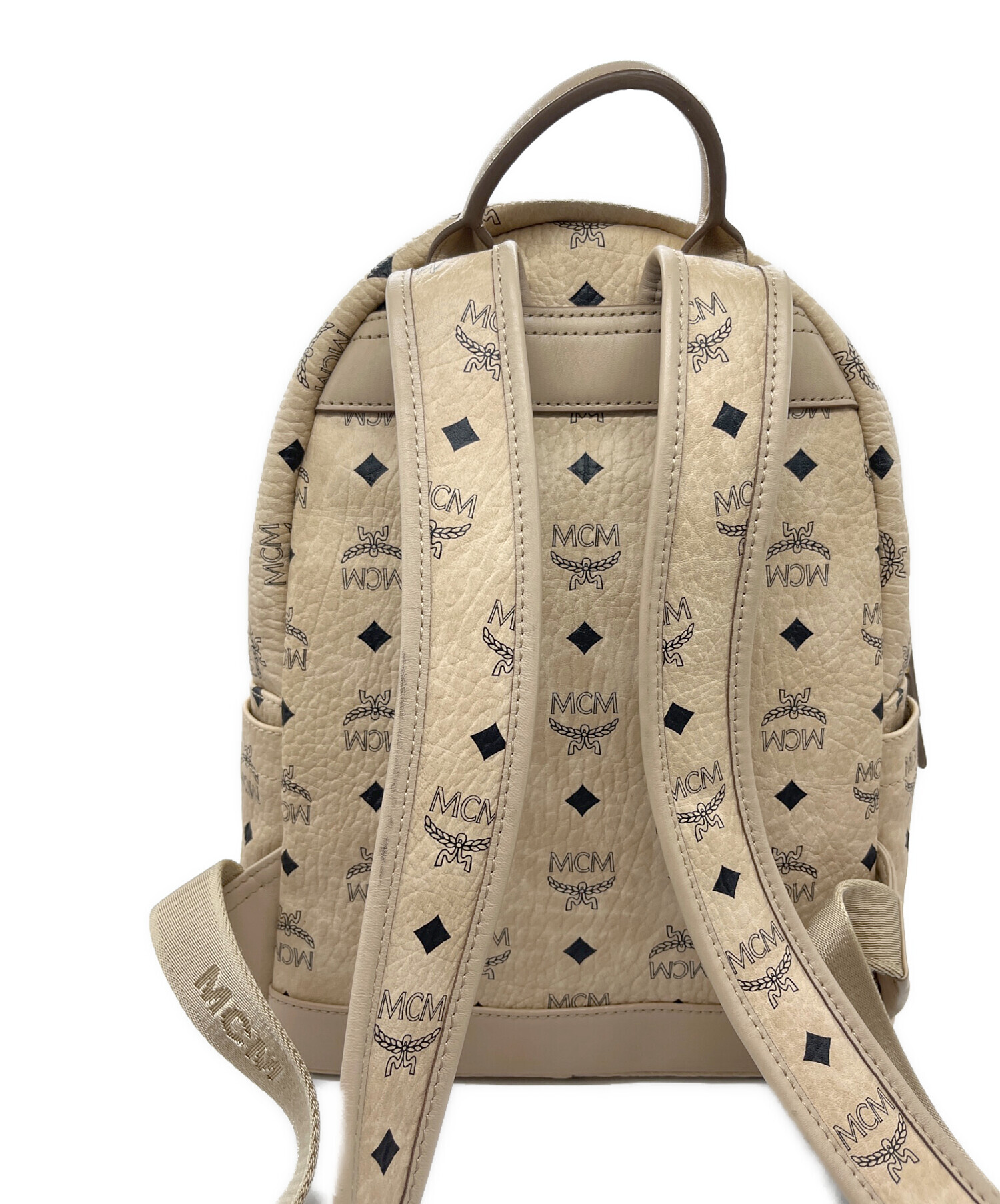 MCM リュック ベージュ 中古・古着通販】MCM (エムシーエム) リュック ベージュ｜ブランド