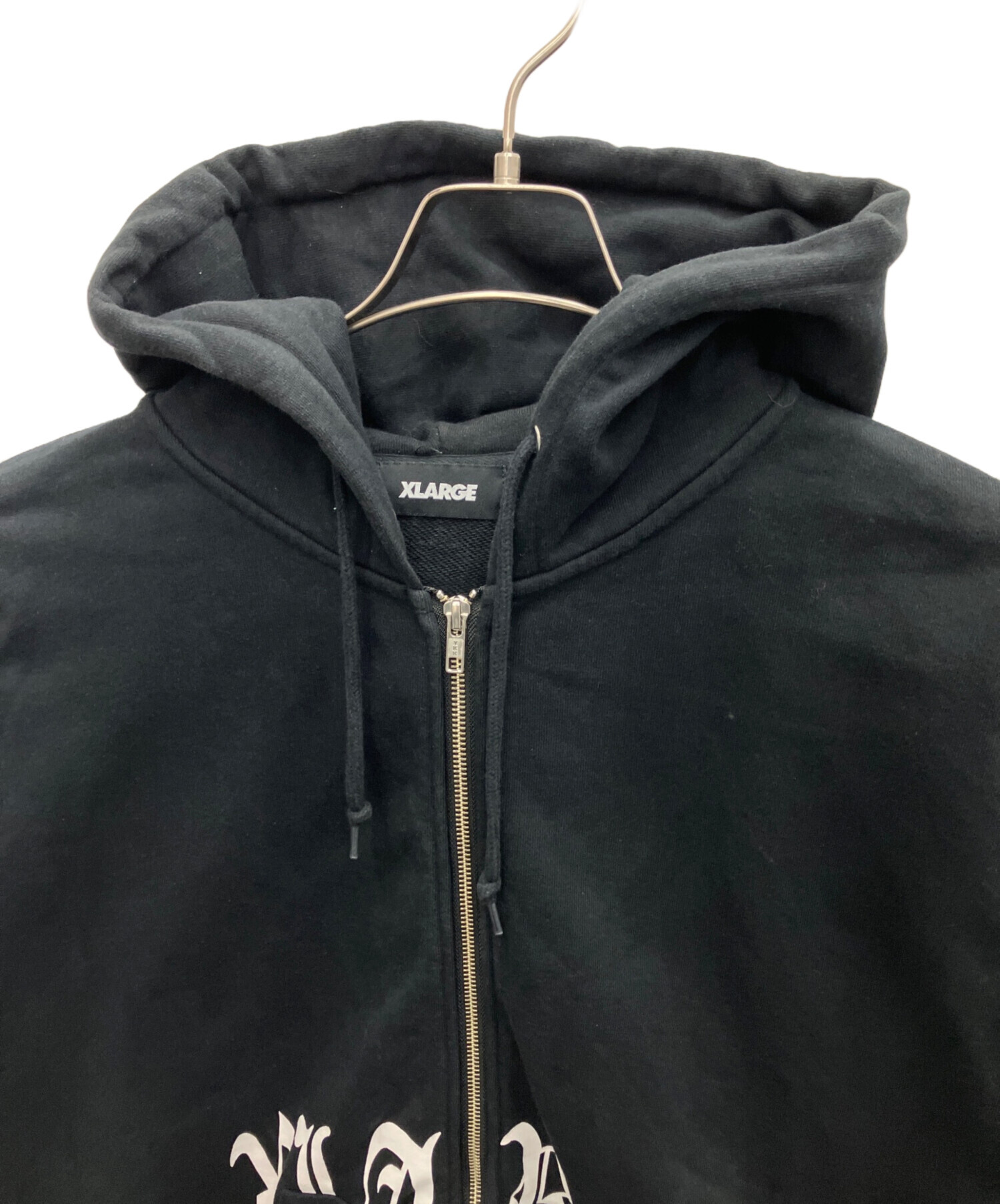 中古・古着通販】X-LARGE (エクストララージ) ジップパーカー ブラック