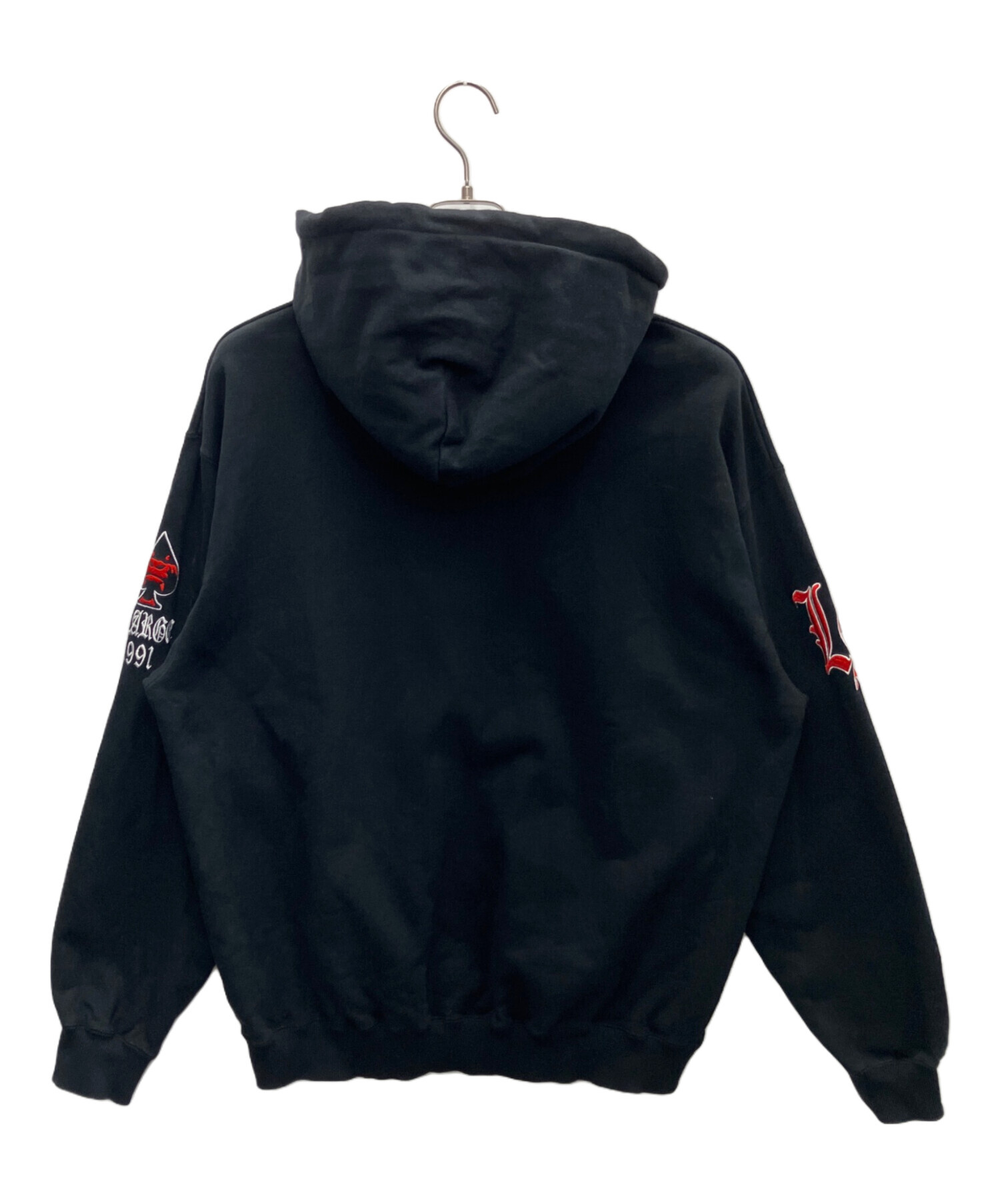 中古・古着通販】X-LARGE (エクストララージ) ジップパーカー ブラック