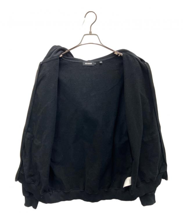 中古・古着通販】X-LARGE (エクストララージ) ジップパーカー ブラック