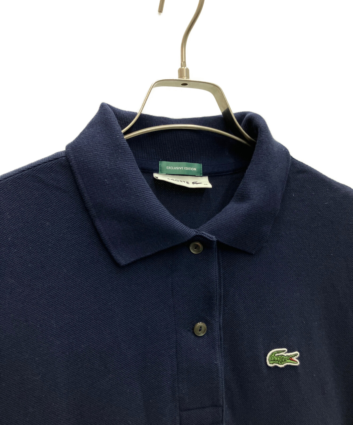 中古・古着通販】LACOSTE (ラコステ) 半袖ワンピース ネイビー サイズ