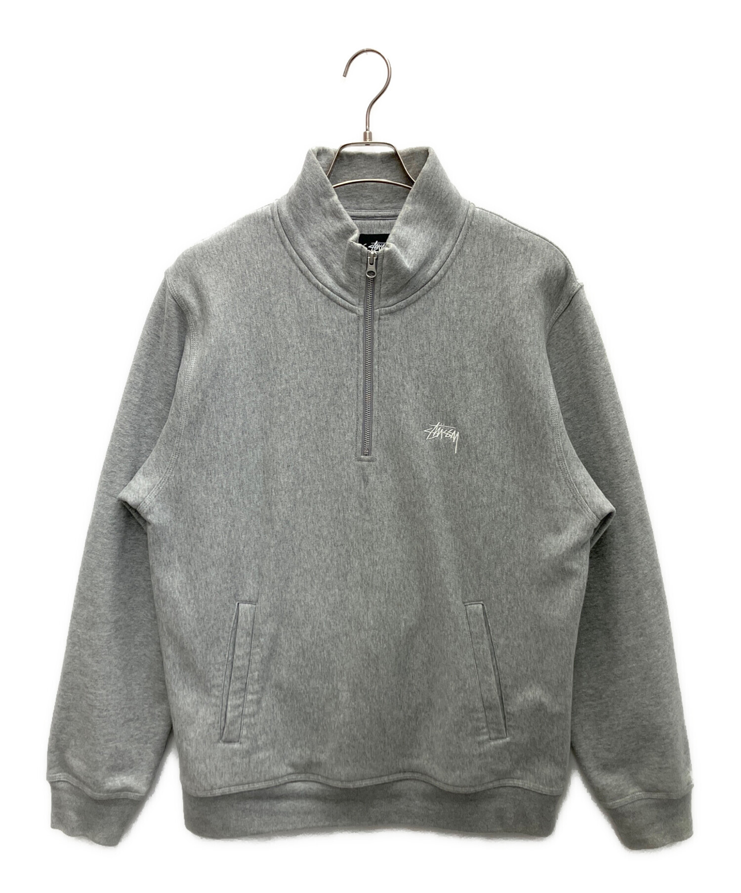 中古・古着通販】stussy (ステューシー) ハーフジップスウェット