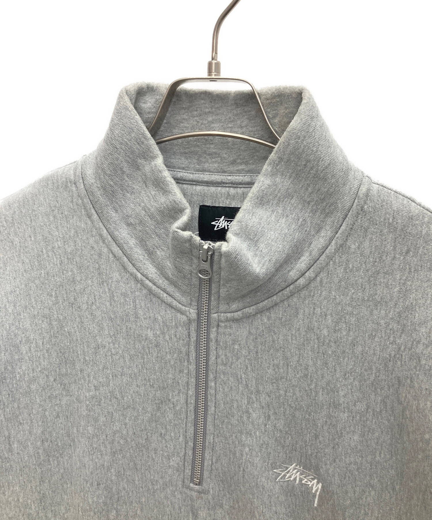 中古・古着通販】stussy (ステューシー) ハーフジップスウェット