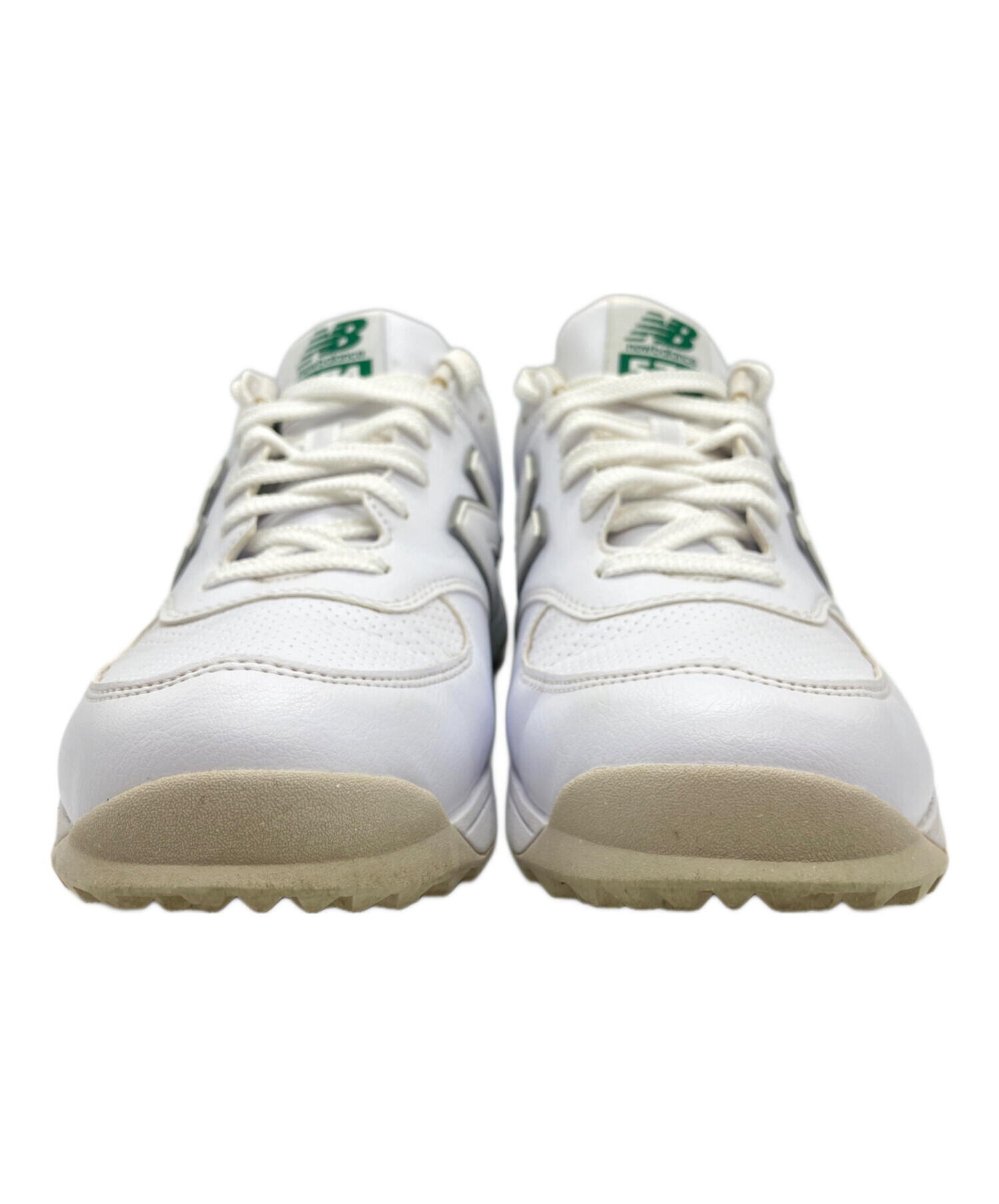 New Balance ゴルフシューズ ホワイト/グリーン 中古・古着通販】NEW BALANCE (ニューバランス) ゴルフシューズ