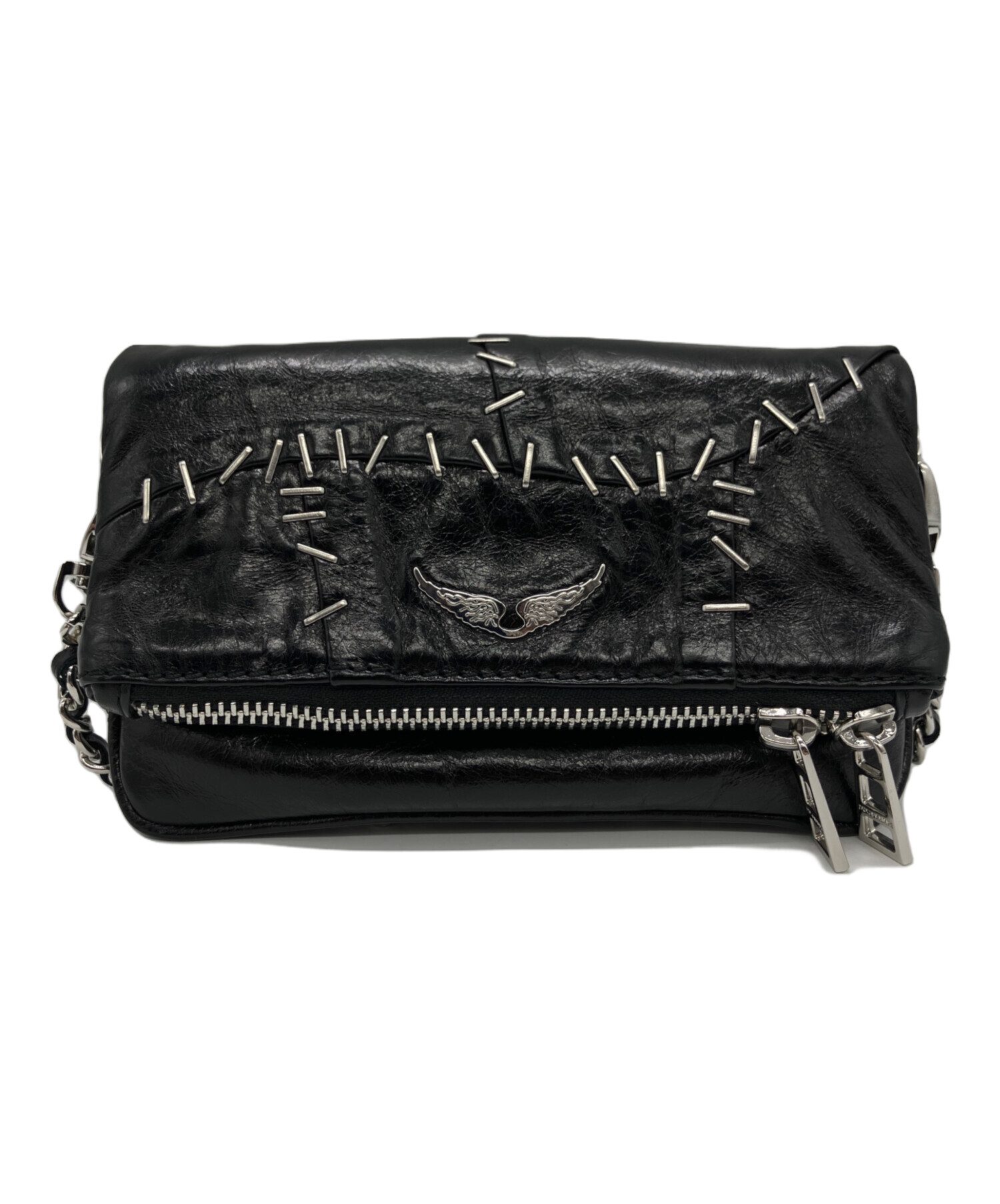 ザディグエヴォルテール 型押し 2wayチェーンショルダーバッグ スカル 中古・古着通販】Zadig&Voltaire (ザディグエヴォルテール) チェーン