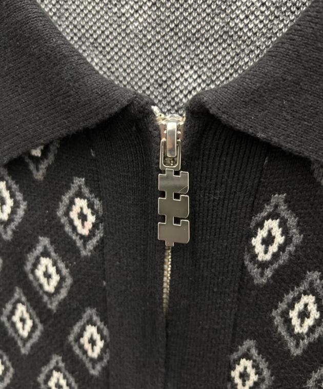 中古・古着通販】TTT MSW (ティー) Diamond Knit Polo ブラック サイズ