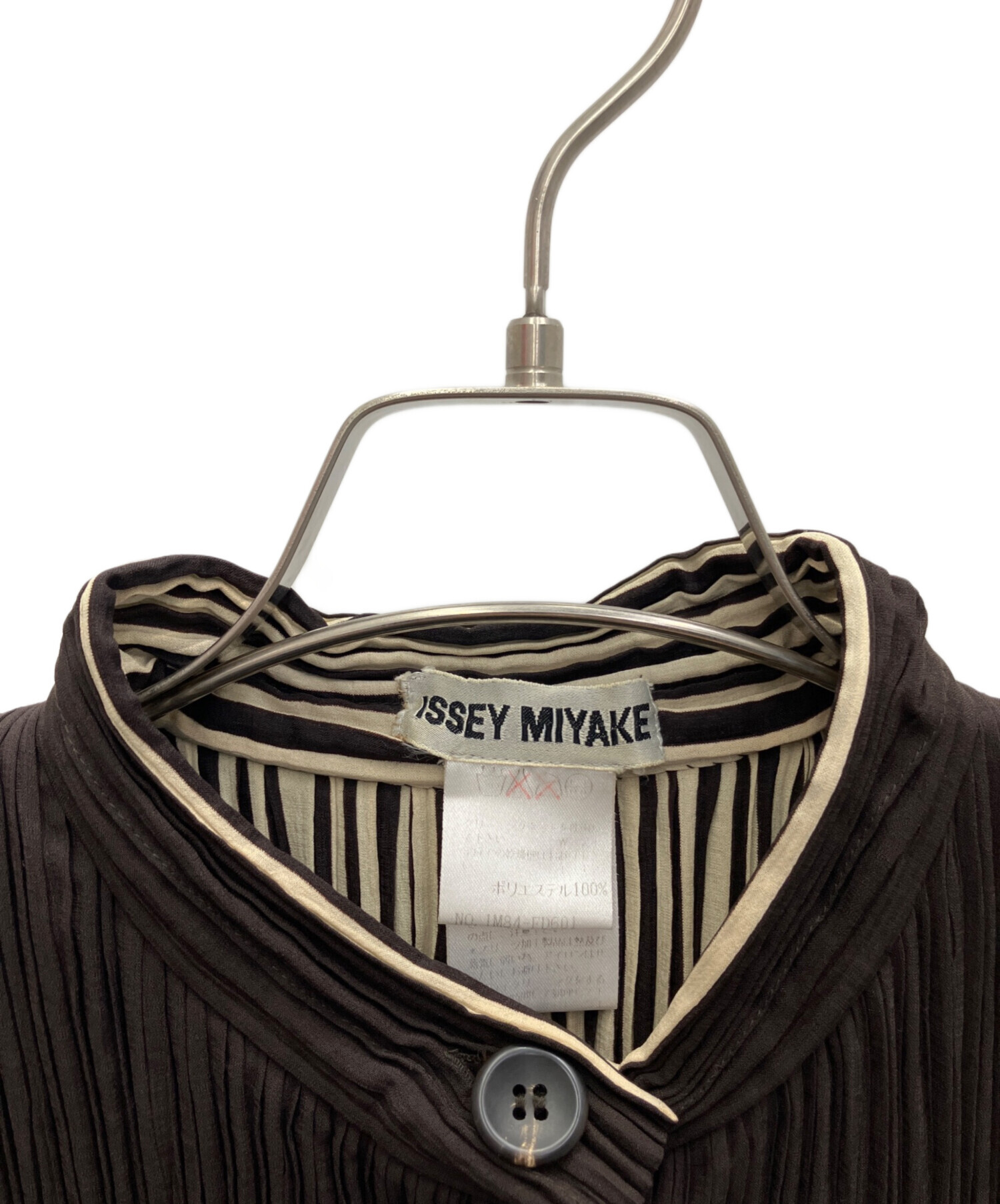 中古・古着通販】ISSEY MIYAKE (イッセイミヤケ) 長袖シャツ ブラック