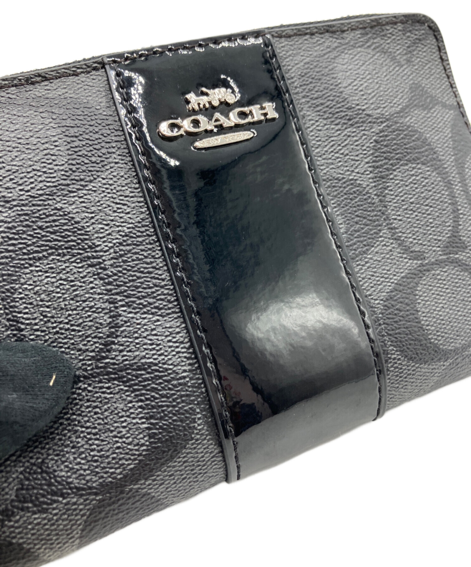 中古・古着通販】COACH (コーチ) ポーチ ブラック｜ブランド・古着通販