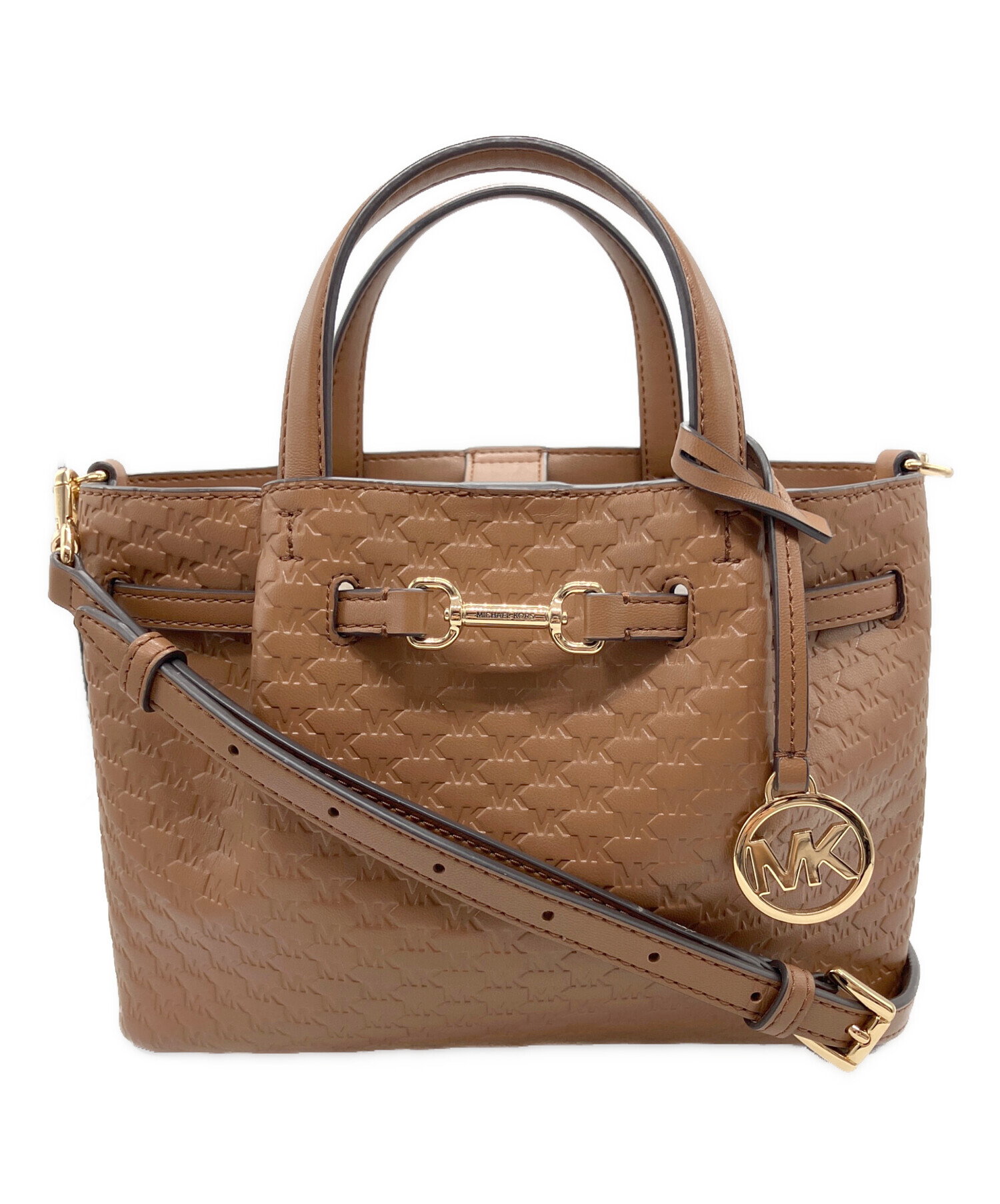 Michael Kors 2way ショルダーバッグ美品ブラウン/マイケルコース 中古・古着通販】MICHAEL KORS (マイケルコース) 2WAYショルダーバッグ