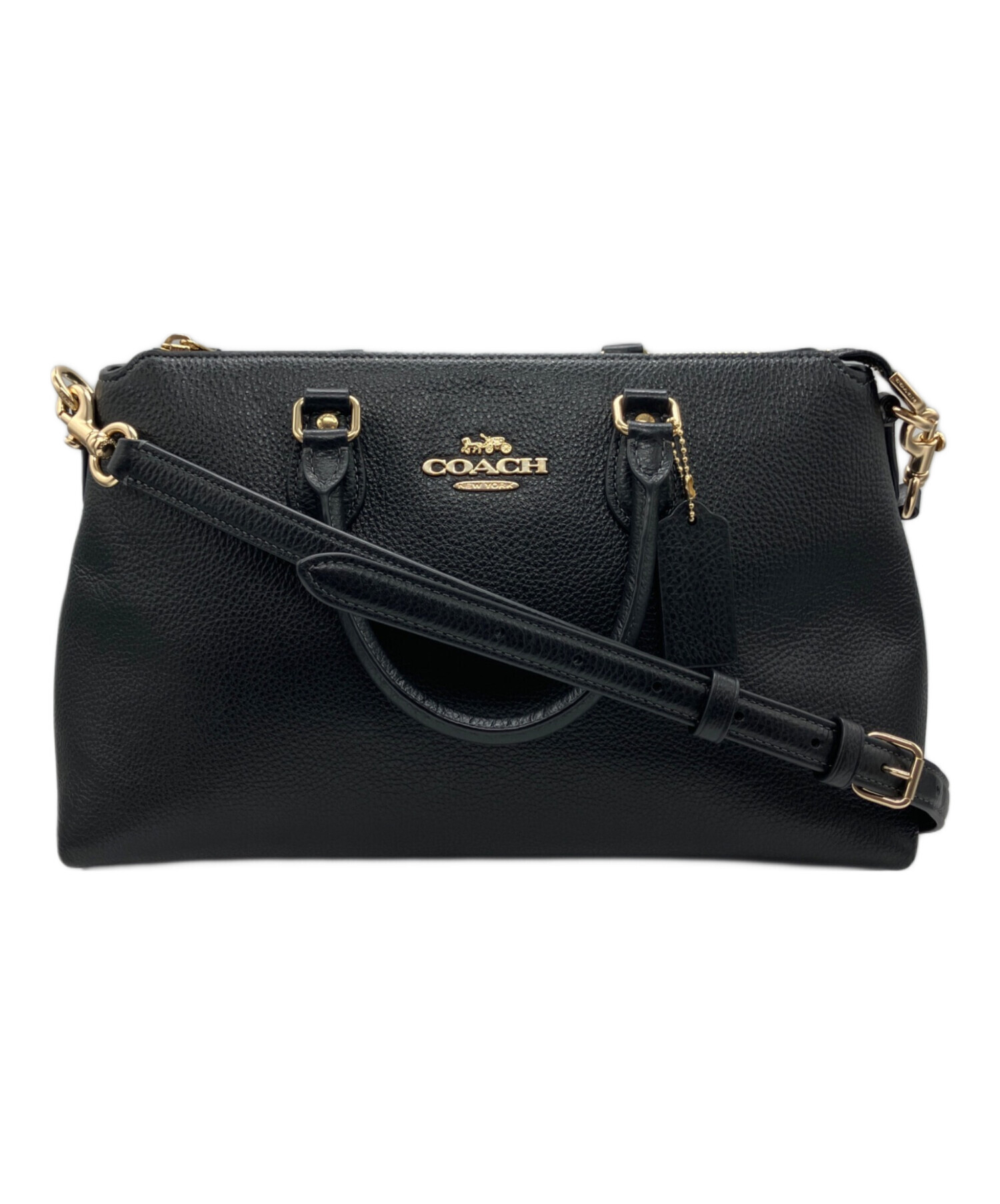 中古・古着通販】COACH (コーチ) 2WAYショルダーバッグ ブラック 