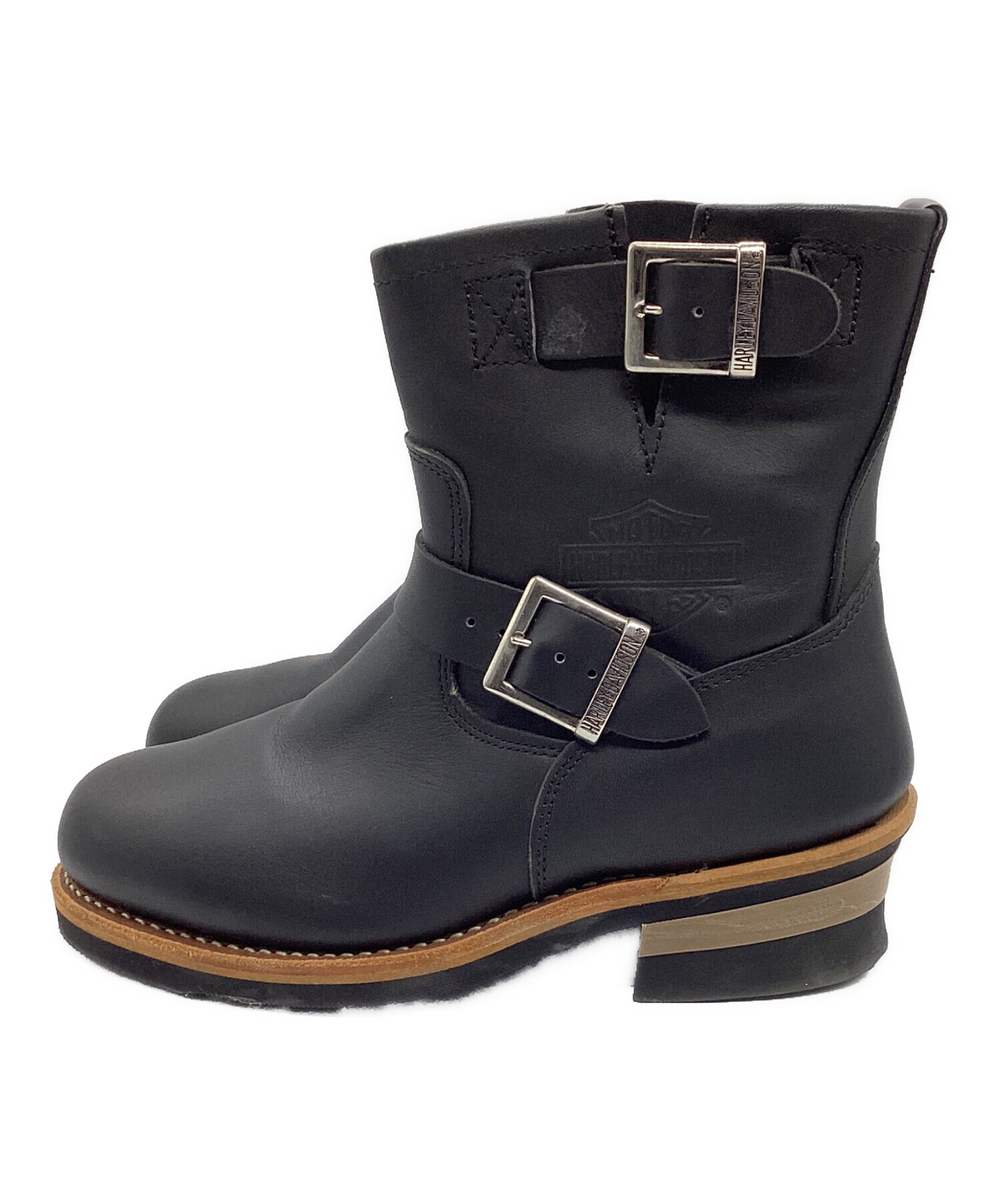 ハーレイダビッドソン　エンジニアブーツ　US8.0 ブラック 中古・古着通販】HARLEY-DAVIDSON (ハーレーダビッドソン) エンジニア