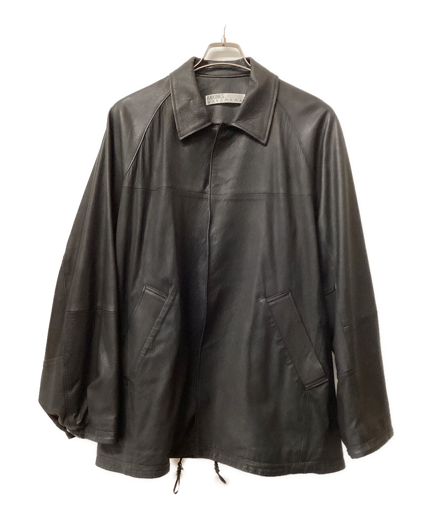 中古・古着通販】RAKINES (ラキネス) レザーコーチジャケット ブラック