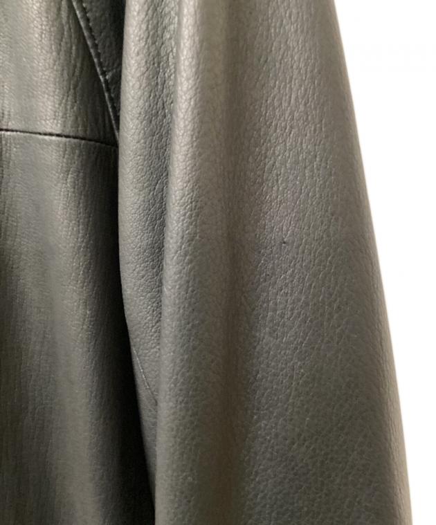 中古・古着通販】RAKINES (ラキネス) レザーコーチジャケット ブラック