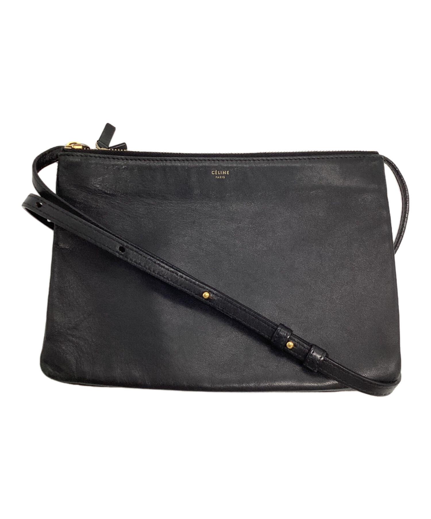 セール値下げ適用済み✅CELINE トリオ スモール ショルダーバッグ 中古・古着通販】CELINE (セリーヌ) CELINE トリオスモール ショルダー