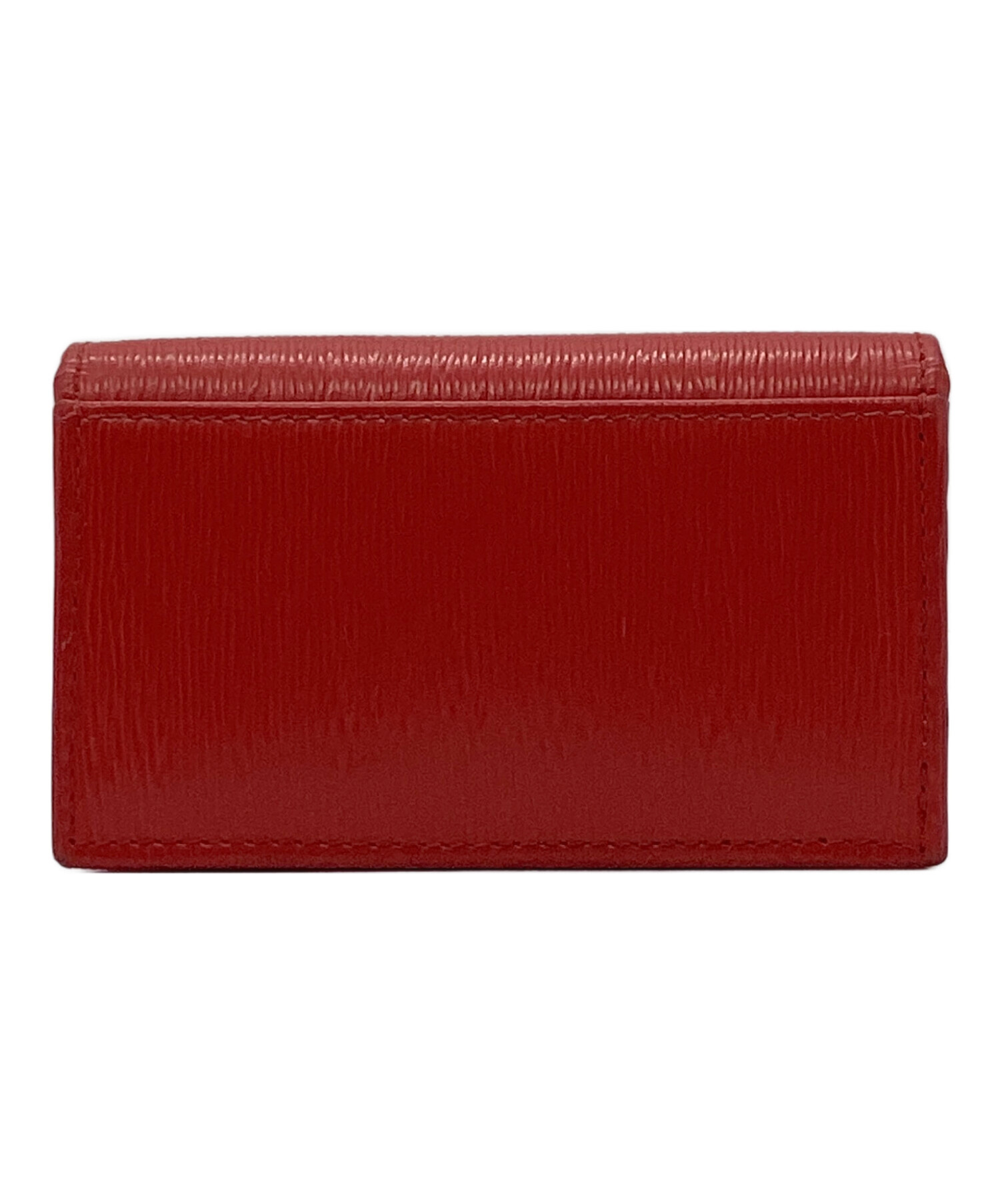 PRADA・プラダ・長財布・テスート・赤・三角プレート・ロゴ　箱付き。 中古・古着通販】PRADA (プラダ) カードケース 三角プレート レッド