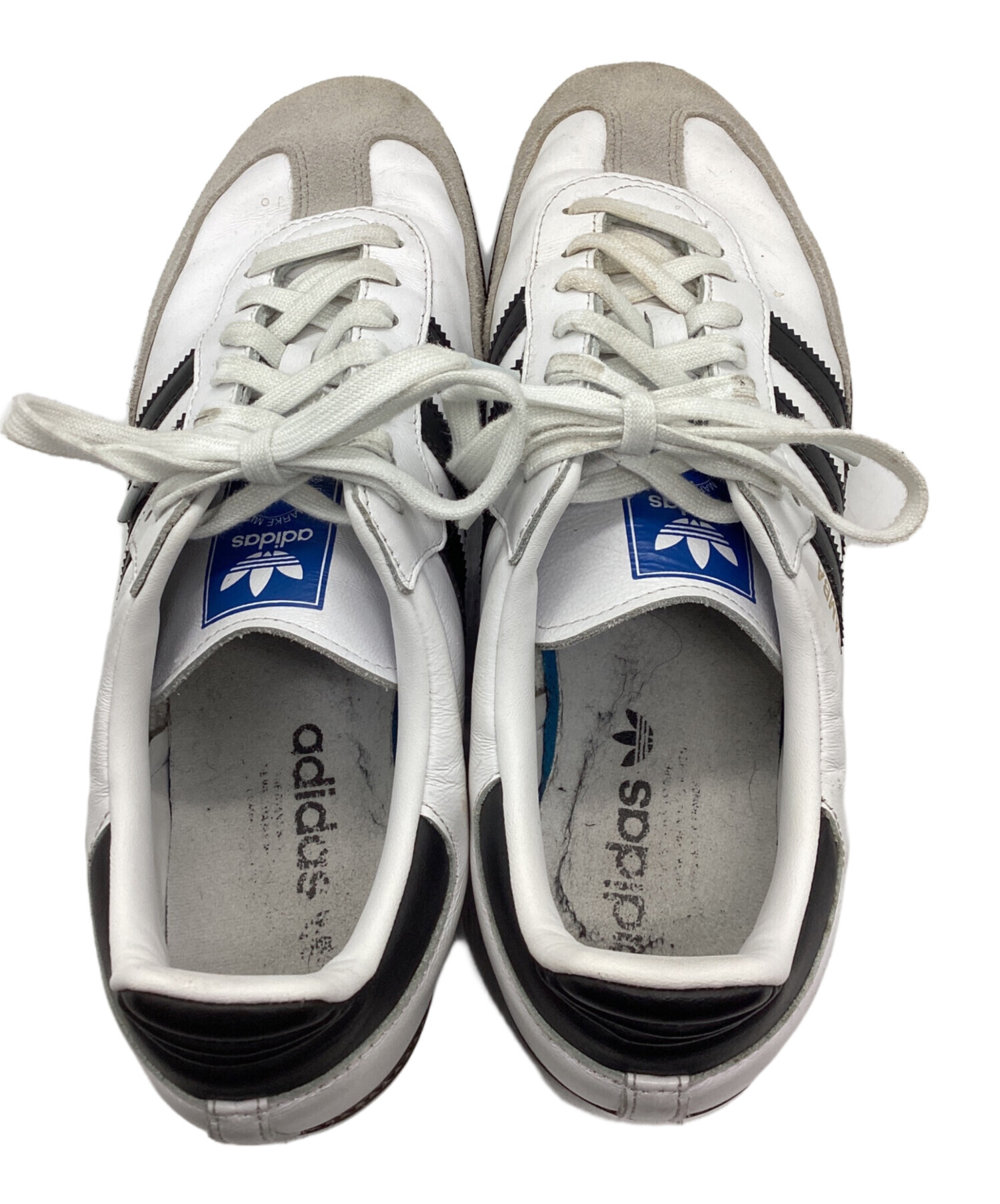 中古・古着通販】adidas (アディダス) SAMBA ホワイト×ブラック サイズ
