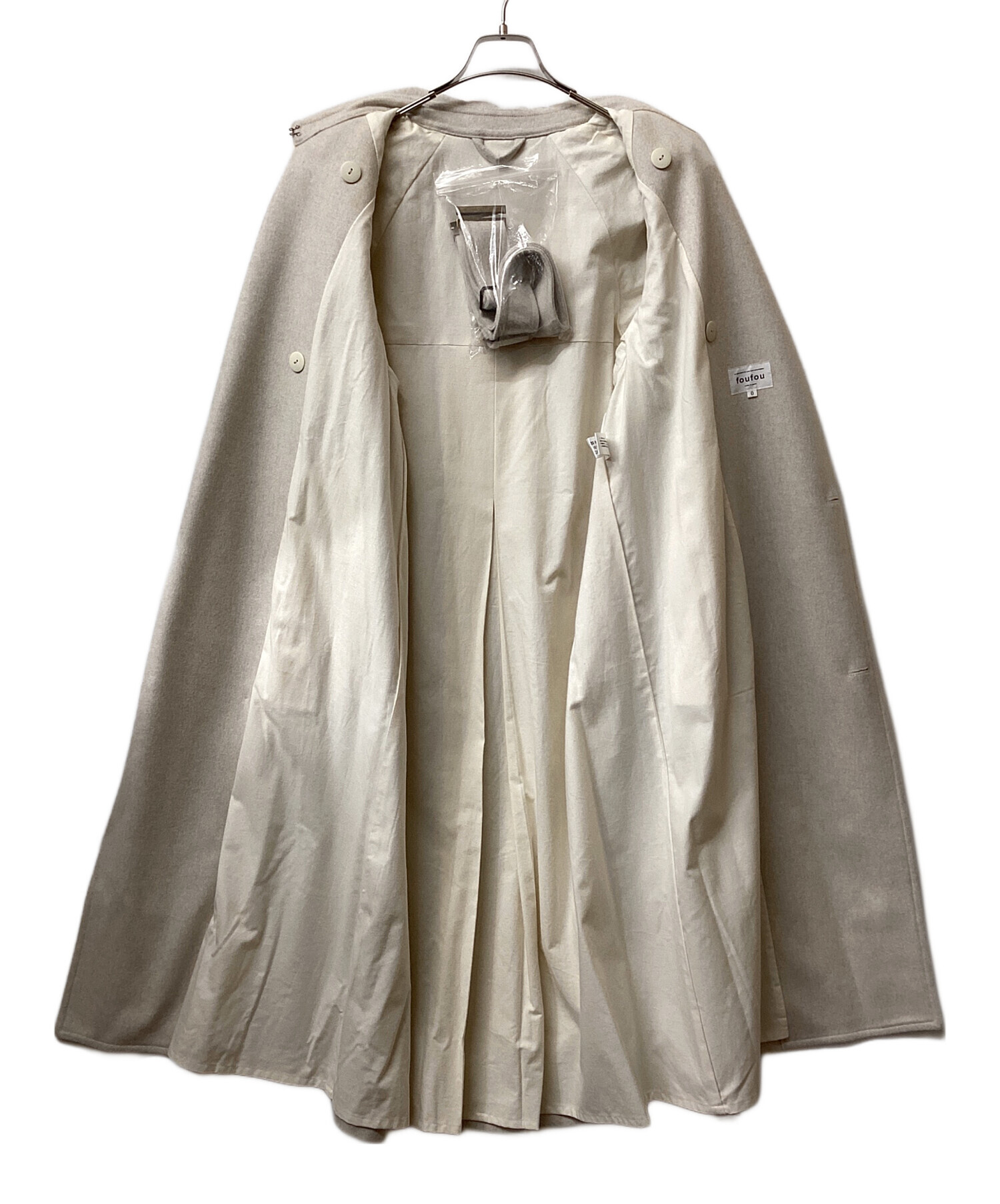 中古・古着通販】foufou (フーフー) ウールトレンチコート ライト