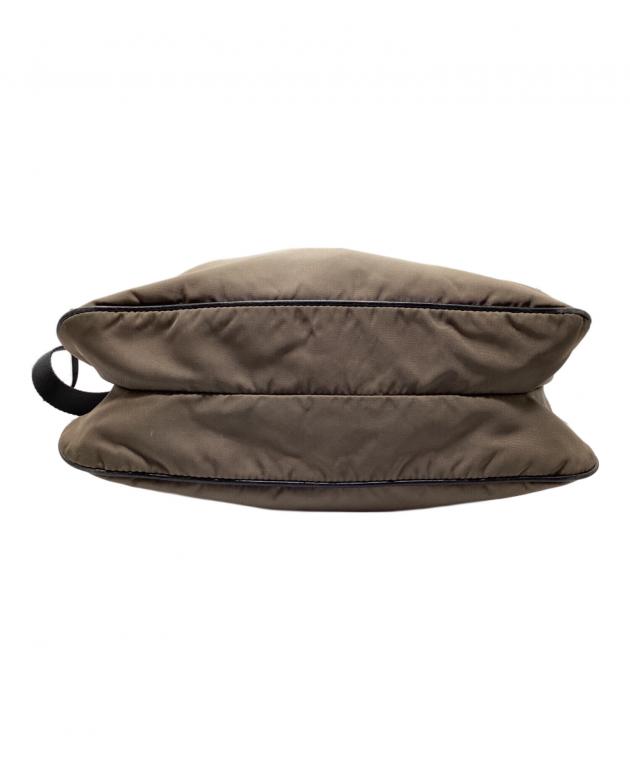 中古・古着通販】PRADA (プラダ) ナイロンショルダーバッグ ベージュ