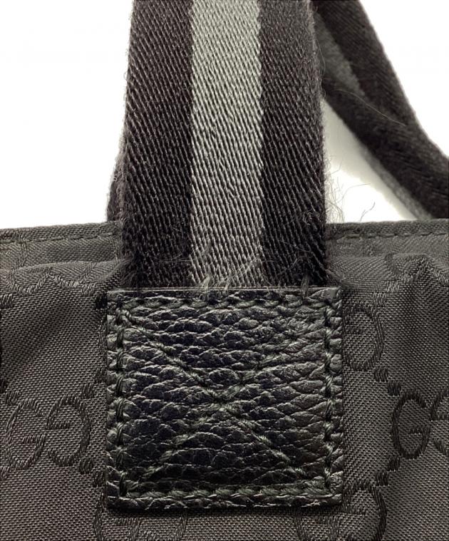 中古・古着通販】GUCCI (グッチ) ナイロントートバッグ ブラック