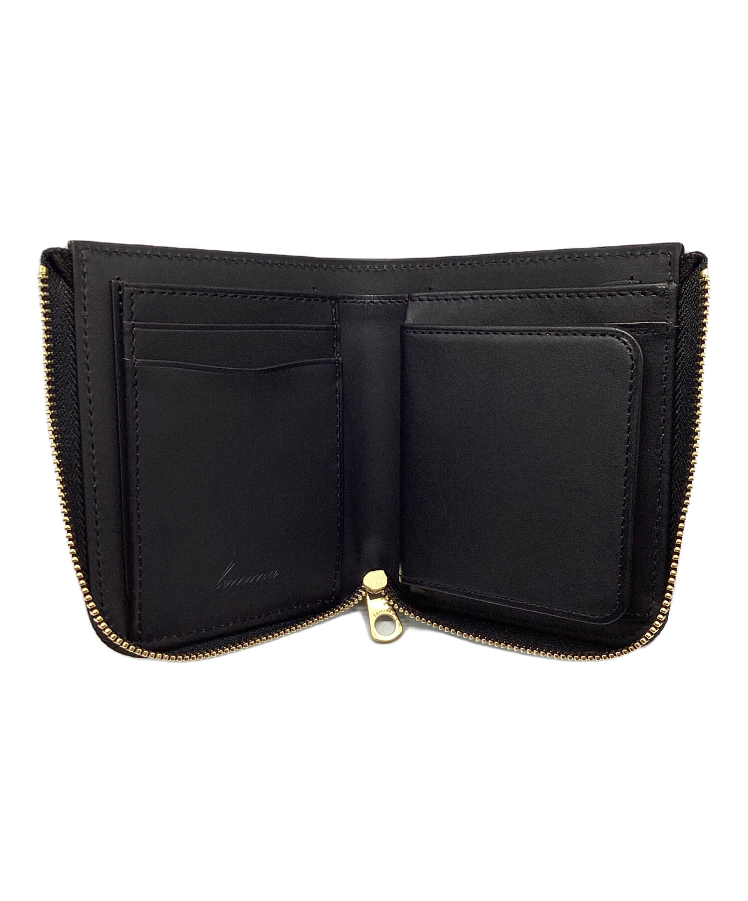 lemma 黒 財布 中古・古着通販】Lemma (レンマ) L字ファスナー財布 ブラック