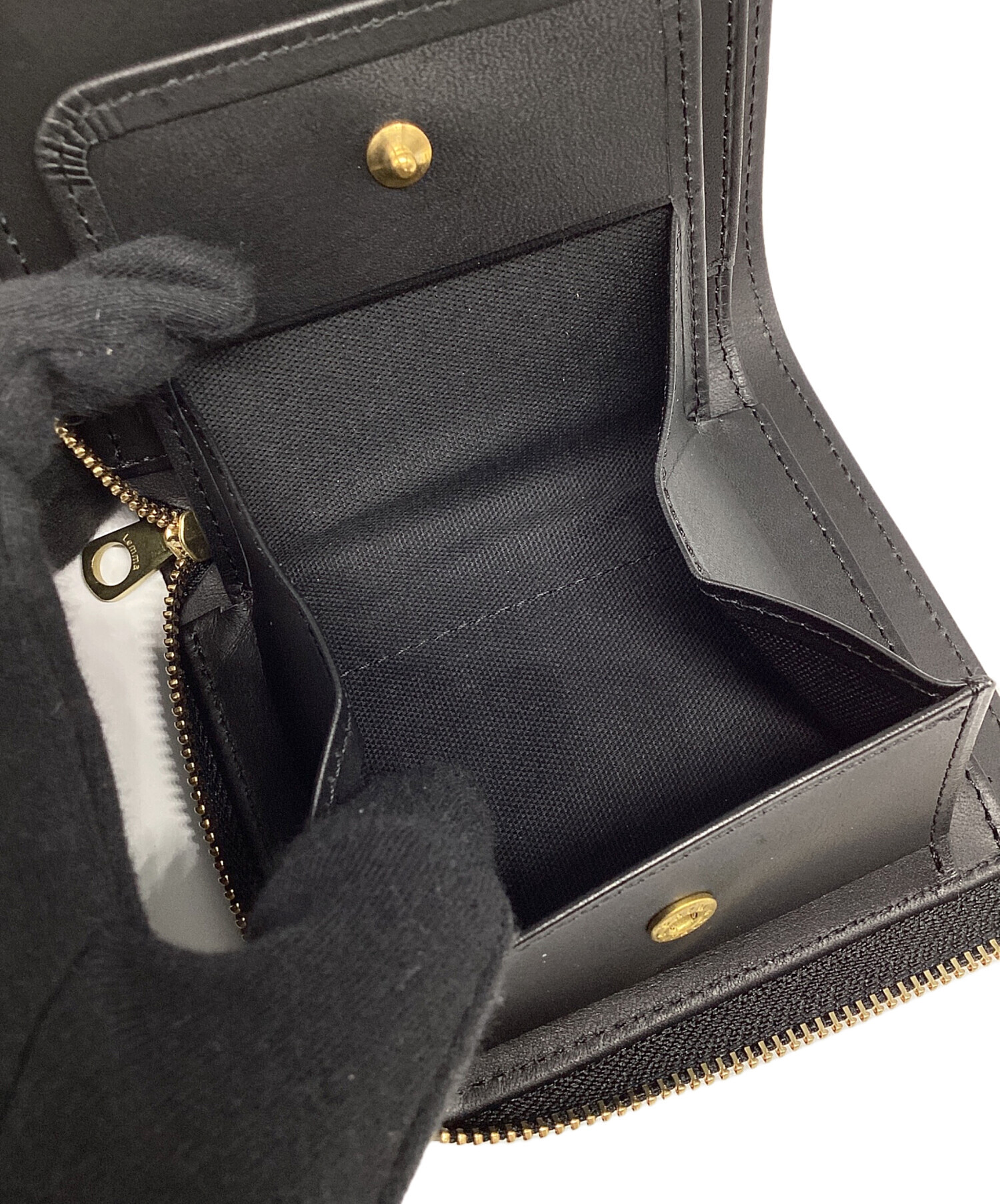 lemma 黒 財布 中古・古着通販】Lemma (レンマ) L字ファスナー財布 ブラック