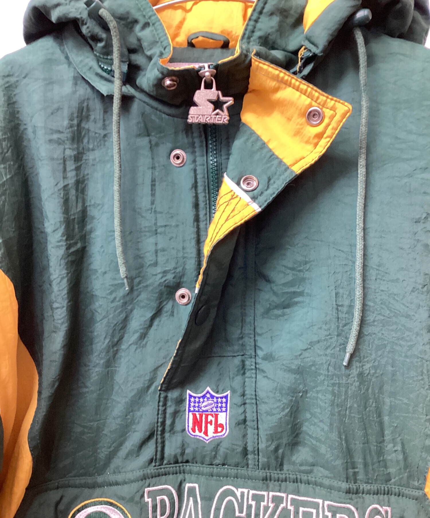 中古・古着通販】STARTER (スターター) アノラックジャケット グリーン