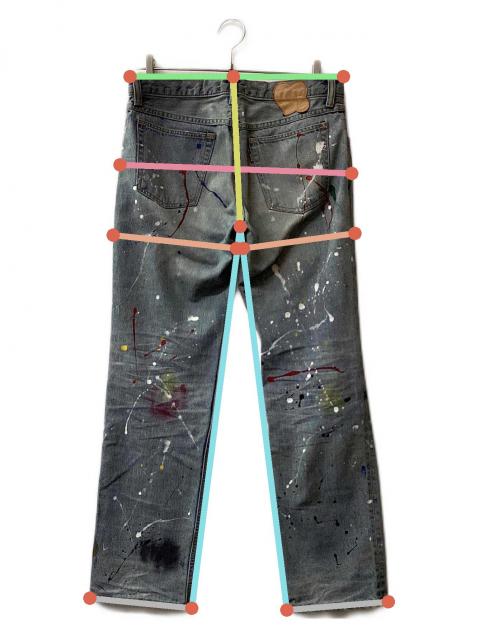 中古・古着通販】NUMBER (N)INE (ナンバーナイン) ペイント加工デニム