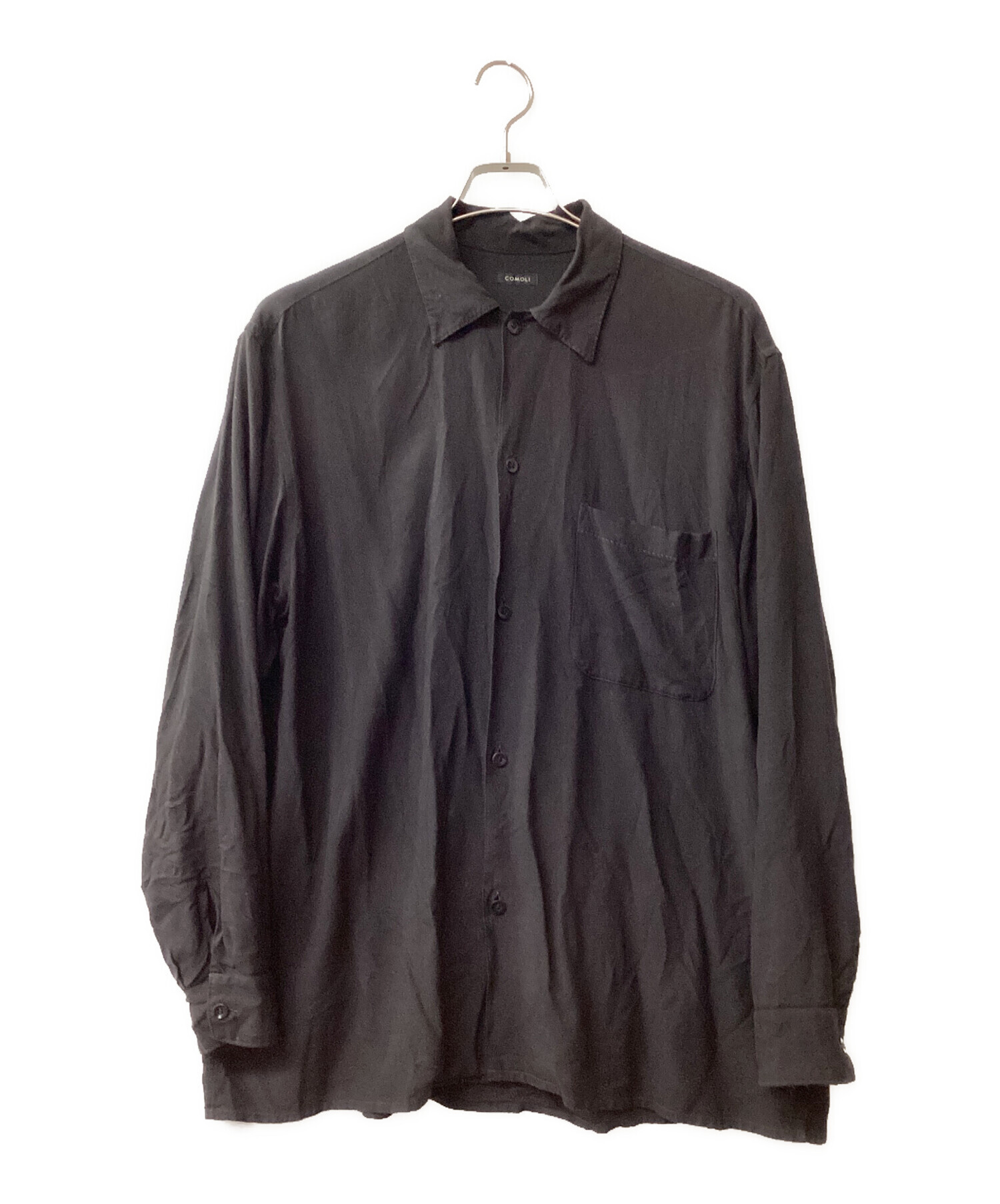 中古・古着通販】COMOLI (コモリ) レーヨンオープンカラーシャツ 20SS