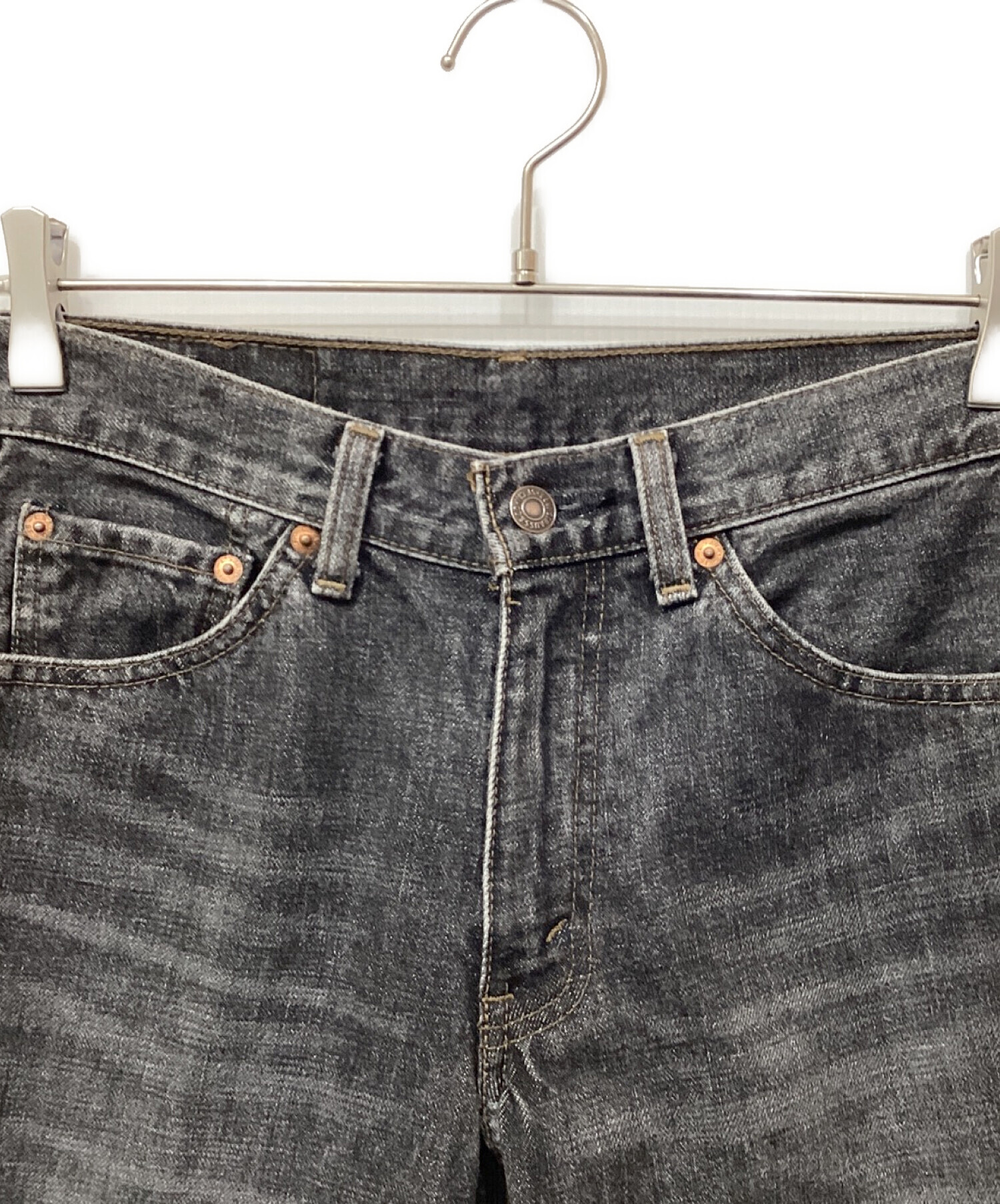 中古・古着通販】LEVI'S (リーバイス) デニムパンツ ブラック サイズ