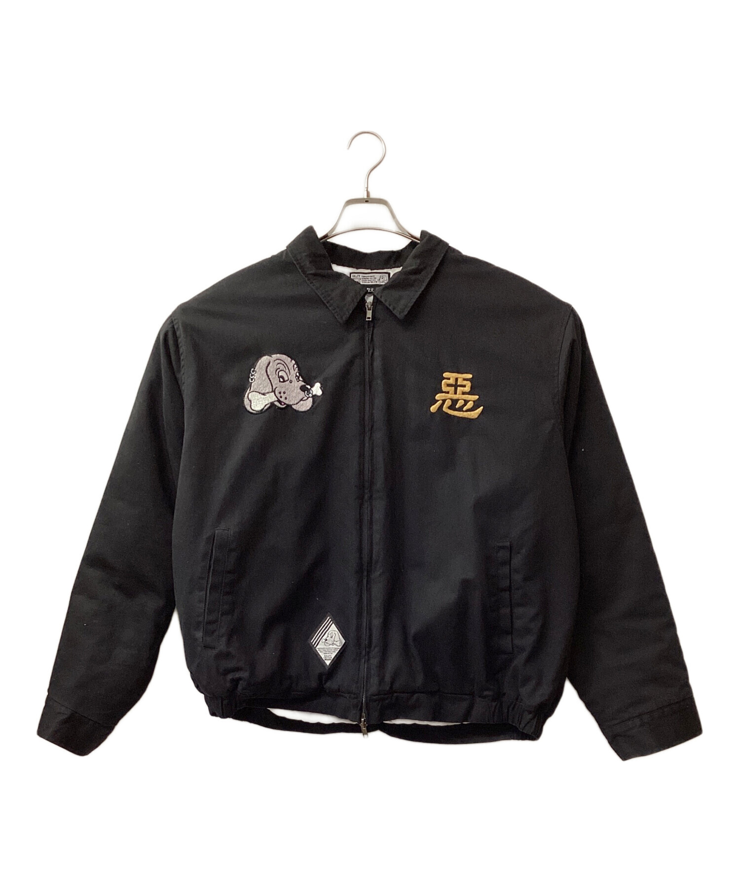 中古・古着通販】GALFY (ガルフィー) 戌ジャン ブラック サイズ:XL