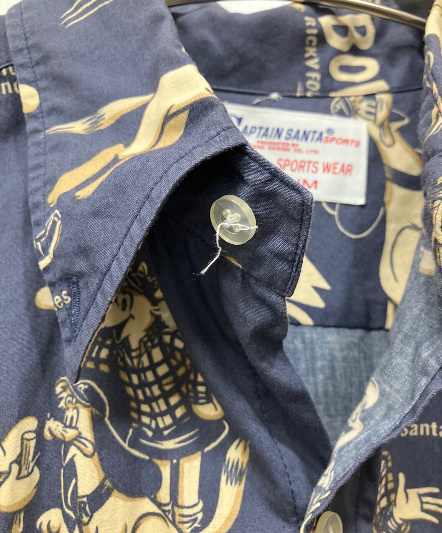 【未使用】Captain SANTA キャプテンサンタ デニムシャツ 中古・古着通販】CAPTAIN SANTA (キャプテンサンタ) 総柄長袖シャツ