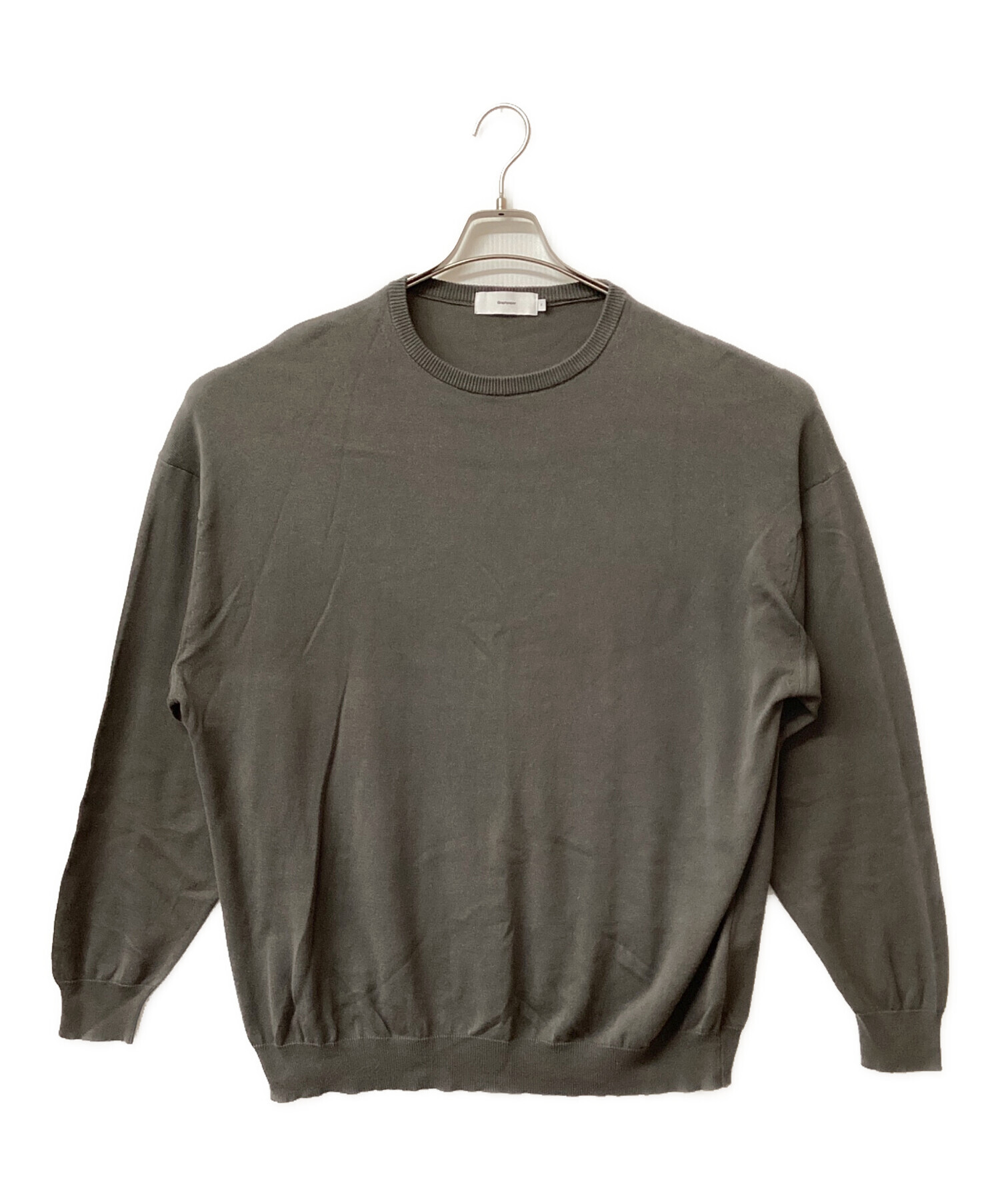 中古・古着通販】Graphpaper (グラフペーパー) Suvin L/S Crew Neck 