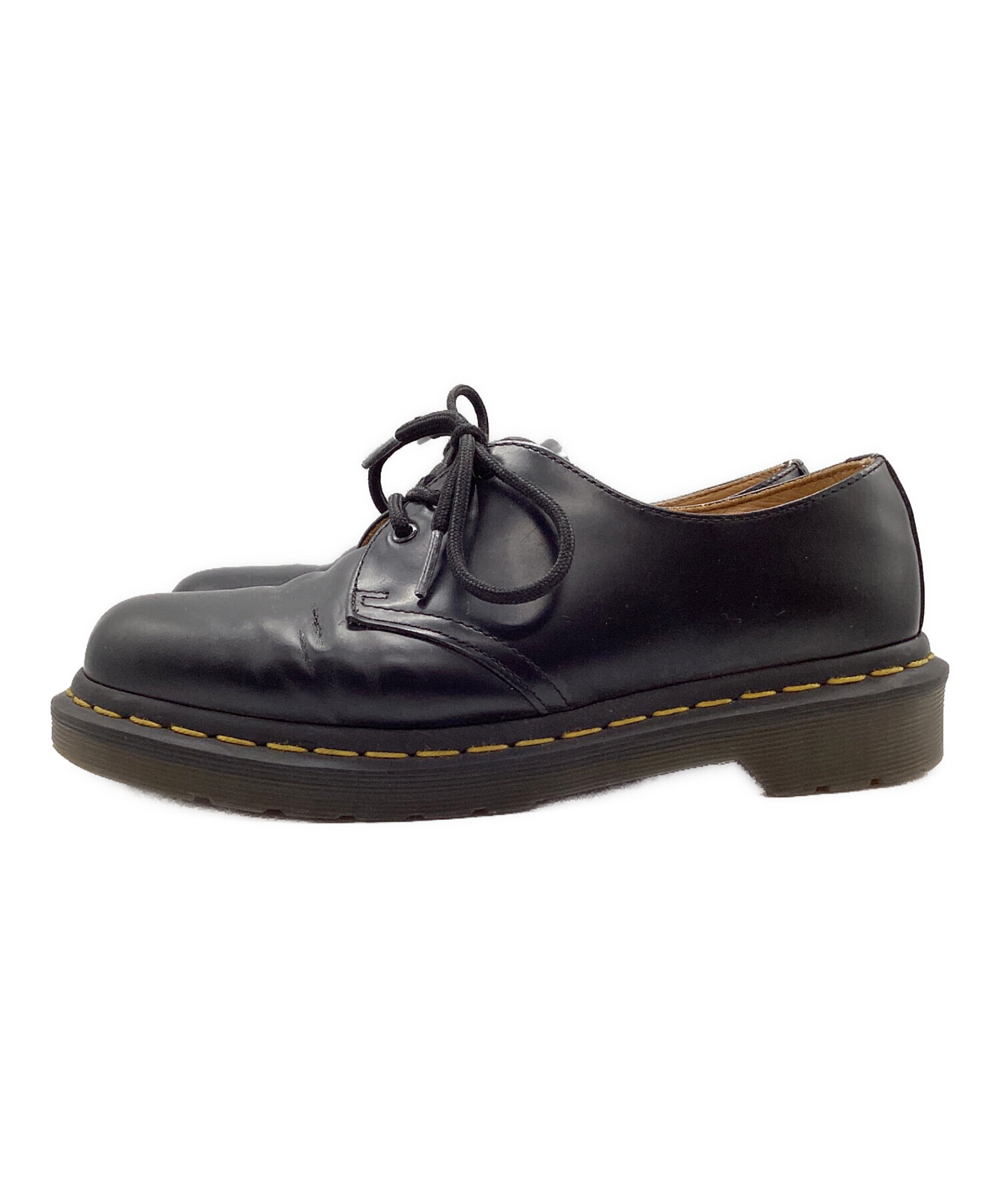 未使用品Dr. Martens 黒 レザー チャンキーヒール3ホールUK6 中古・古着通販】Dr.Martens (ドクターマーチン) 3ホールブーツ