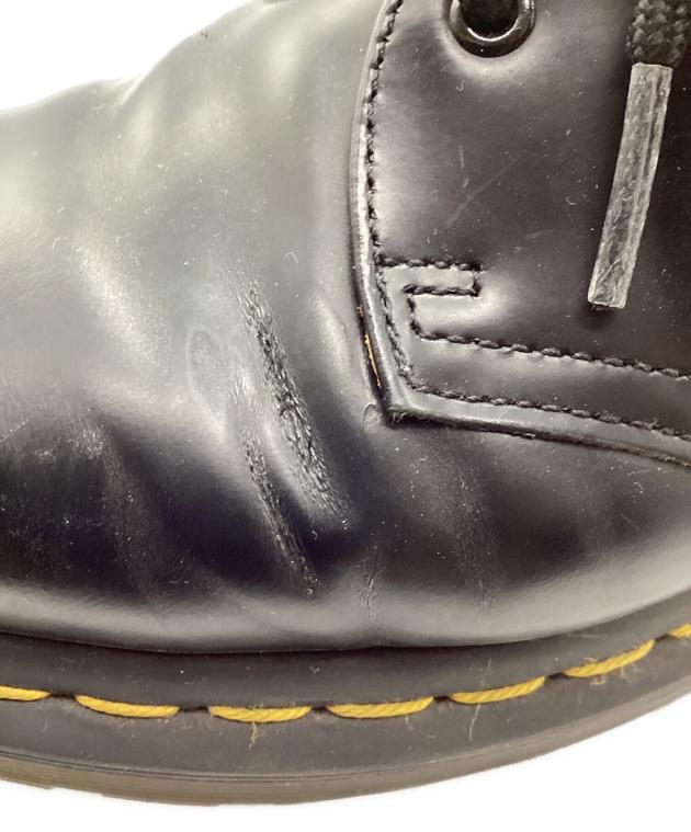 未使用品Dr. Martens 黒 レザー チャンキーヒール3ホールUK6 中古・古着通販】Dr.Martens (ドクターマーチン) 3ホールブーツ