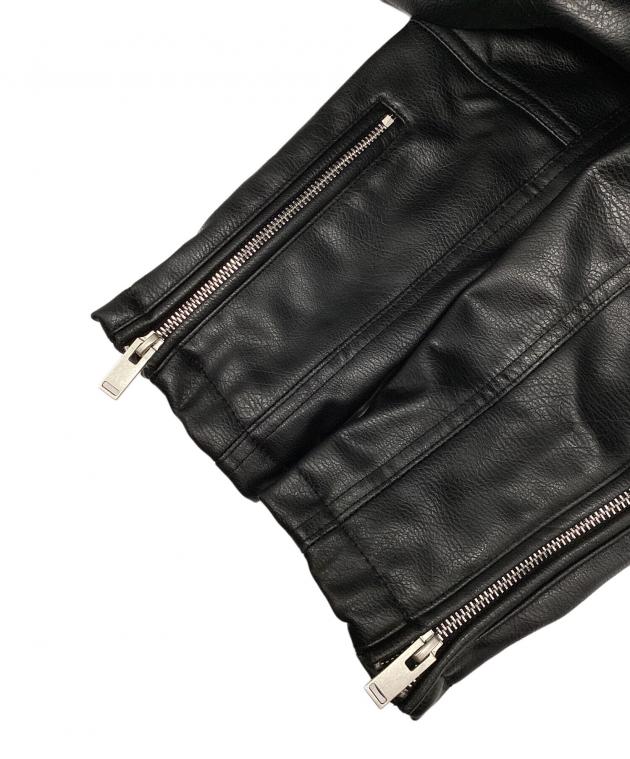 中古・古着通販】ZARA (ザラ) ダブルライダースジャケット ブラック