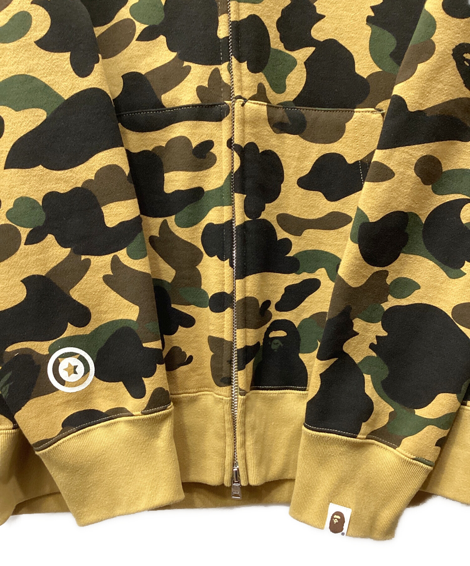エイプ ape 1st ダウン L カモフラ 001HJF701009X GORE TEX ダウンジャケット Sサイズ 1st camo green down jacket a