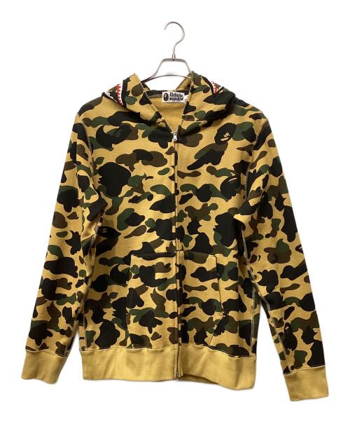 A Bathing Ape カモフラージュ シャークパーカー サイズ1 美品 希少 A BATHING APE エイプ 1st camo DETACHABLE シャーク