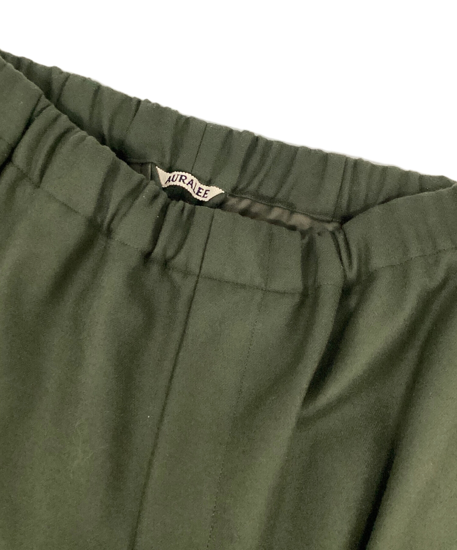 【AURALEE】　スラックス　23AW ダークグリーンサイズ5 AURALEE】 スラックス 23AW ダークグリーンサイズ5 AURALEE