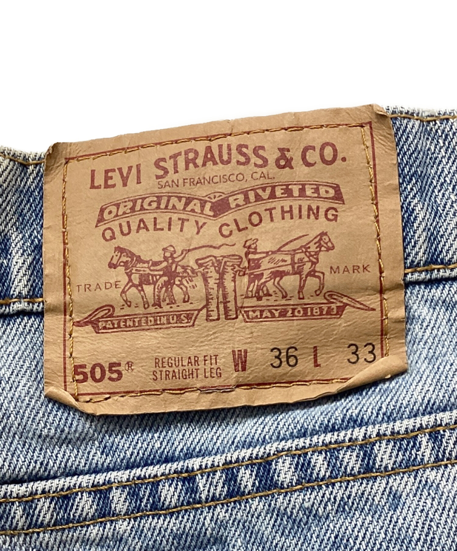 【珍品】50s Levi's カラーパンツ【7/31まで】 中古・古着通販】LEVI'S (リーバイス) デニムパンツ ボタン裏511 USA製