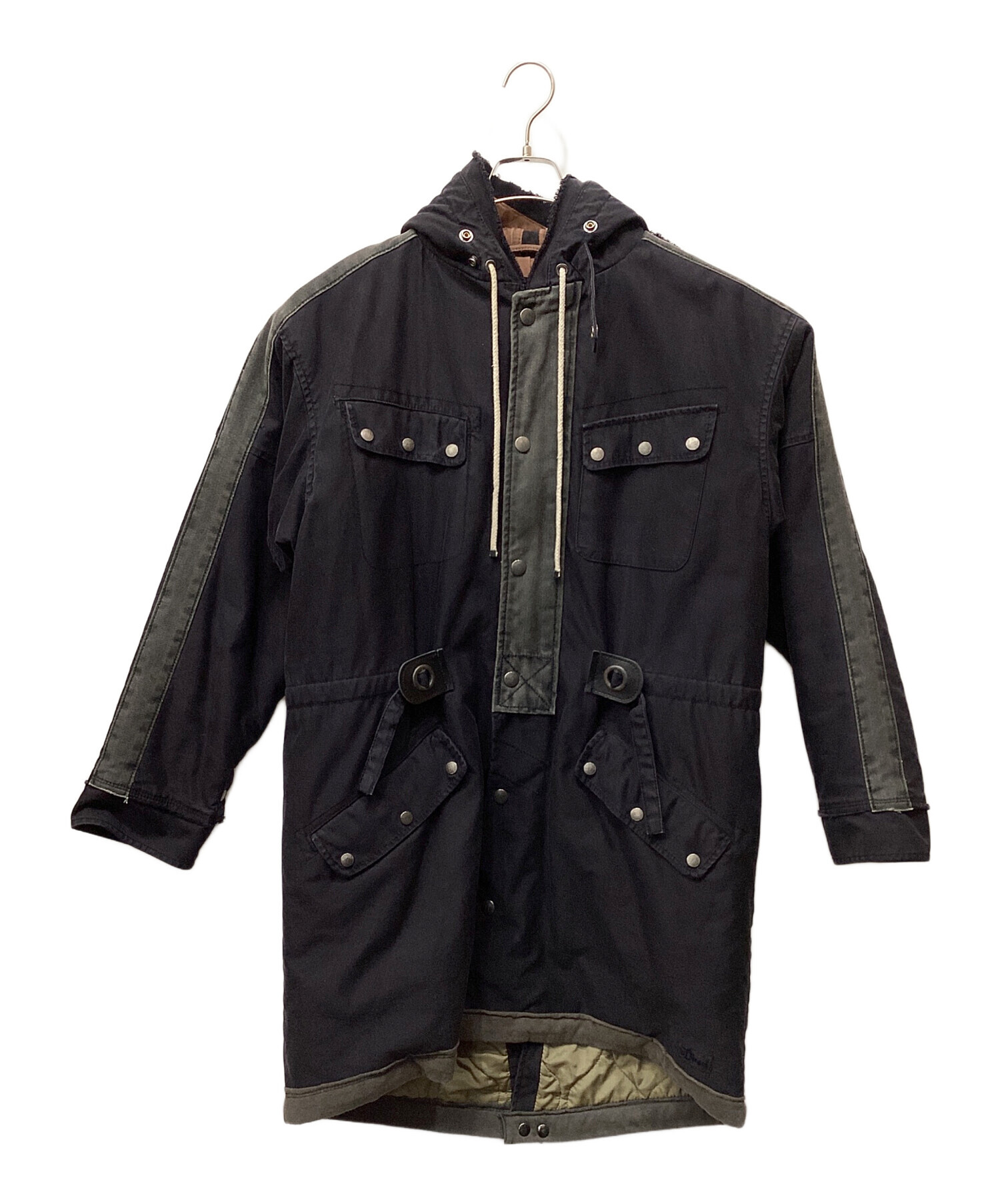 未使用品 DIESEL モッズコート ネイビー 中古・古着通販】DIESEL (ディーゼル) モッズコート ネイビー サイズ